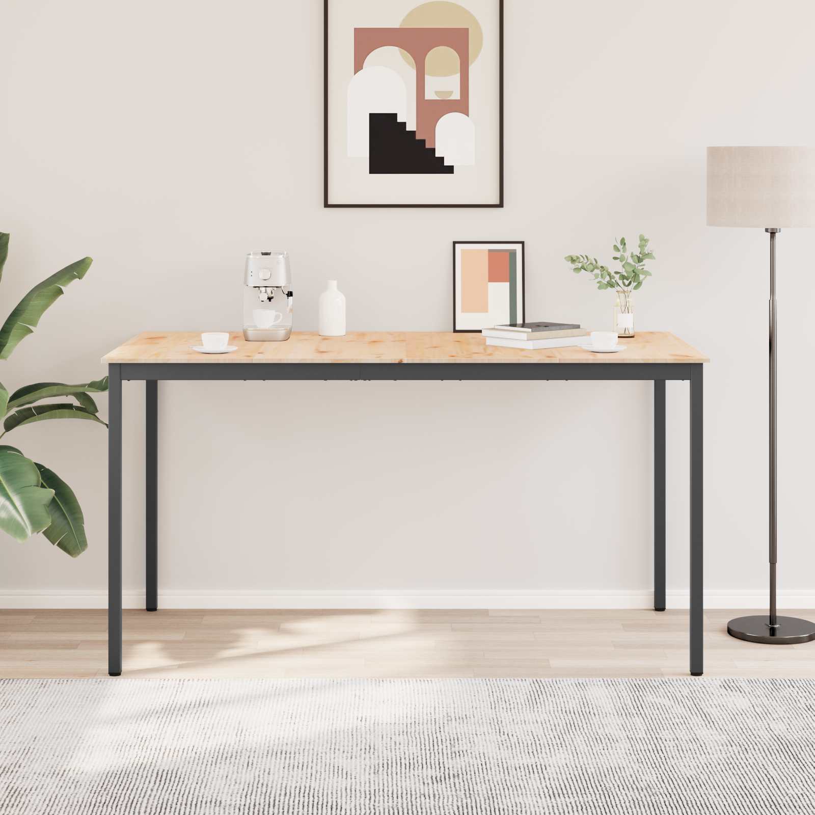 Table de bar 200 x 100 x 105 cm Bois de pin massif Naturel