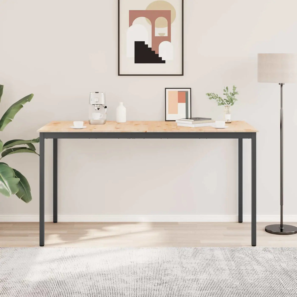 Table de bar 200 x 100 x 105 cm Bois de pin massif Naturel - XIOS