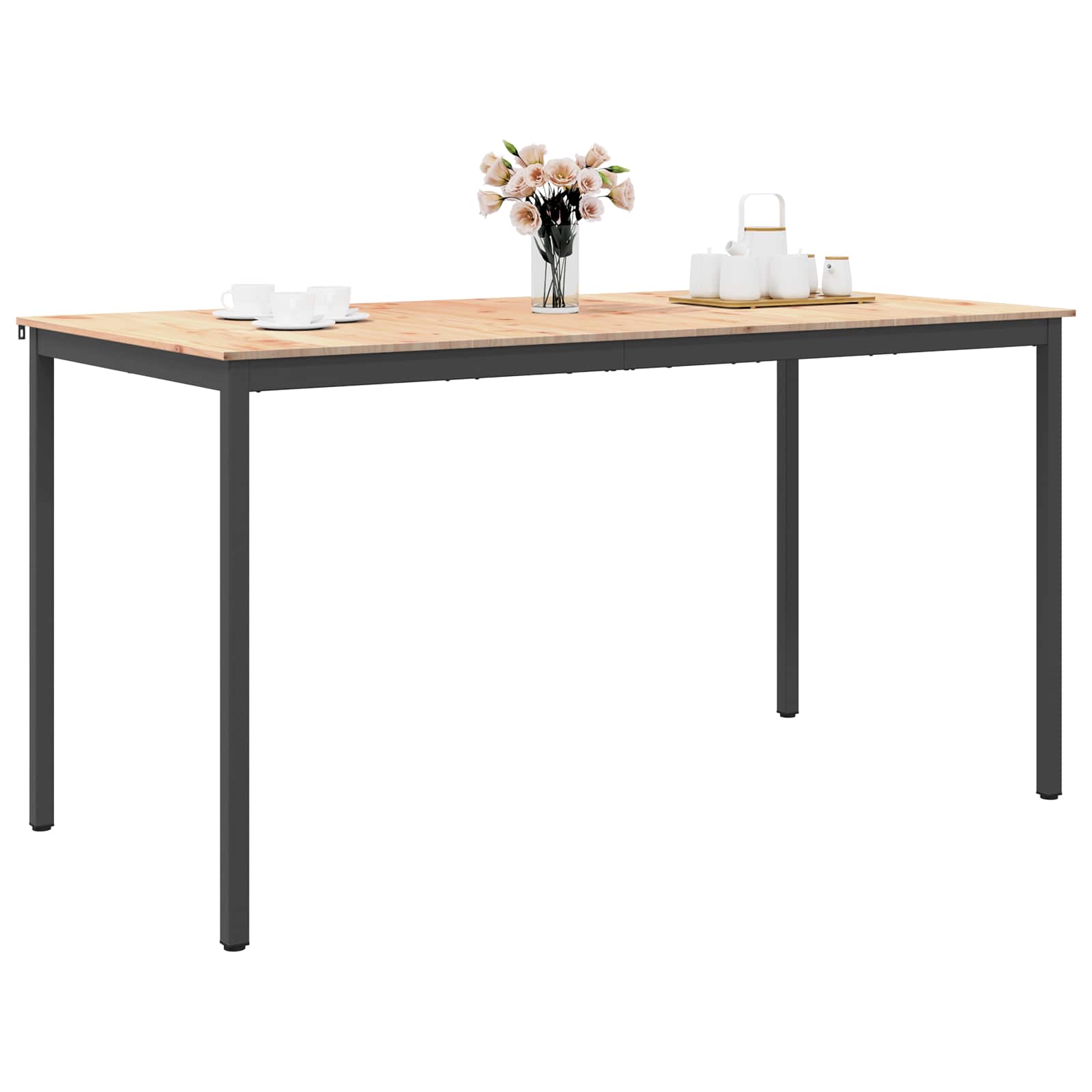 Table de bar 200 x 100 x 105 cm Bois de pin massif Naturel