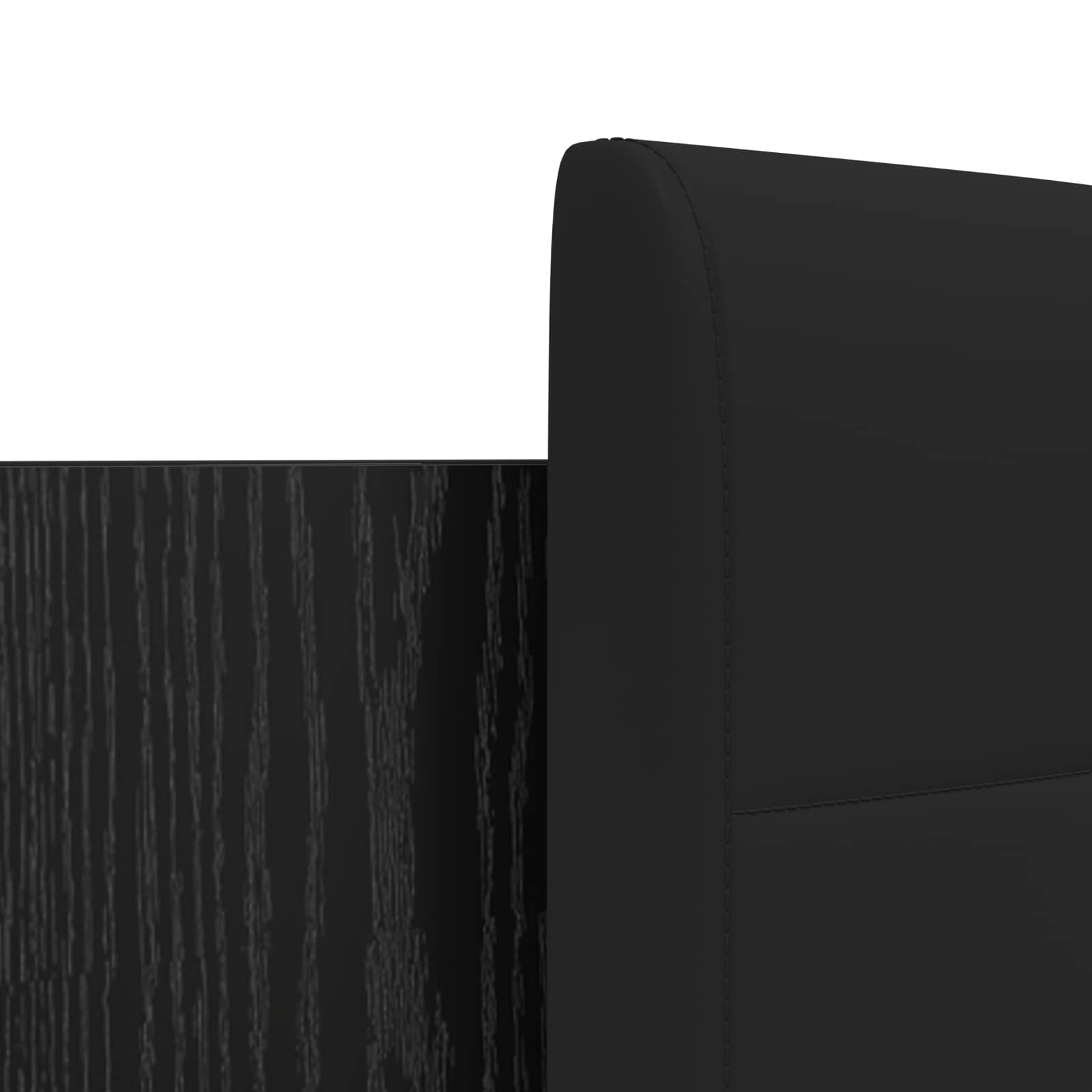 Cadre de lit avec tête de lit Chêne noir 180 x 200 cm - XIOS