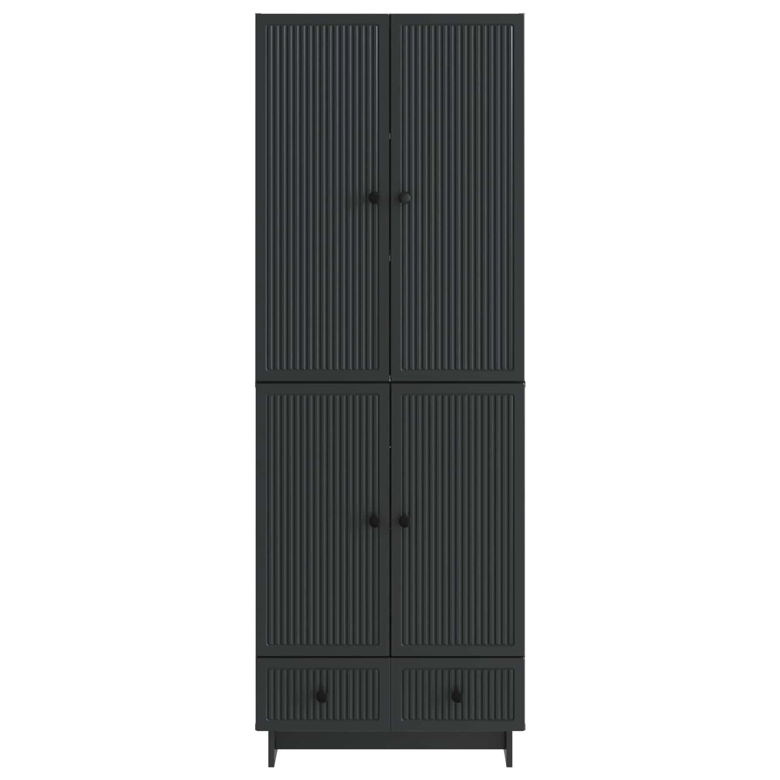 Ensemble de Meubles 2 pcs Noir 66 x 34,5 x 95 cm - XIOS