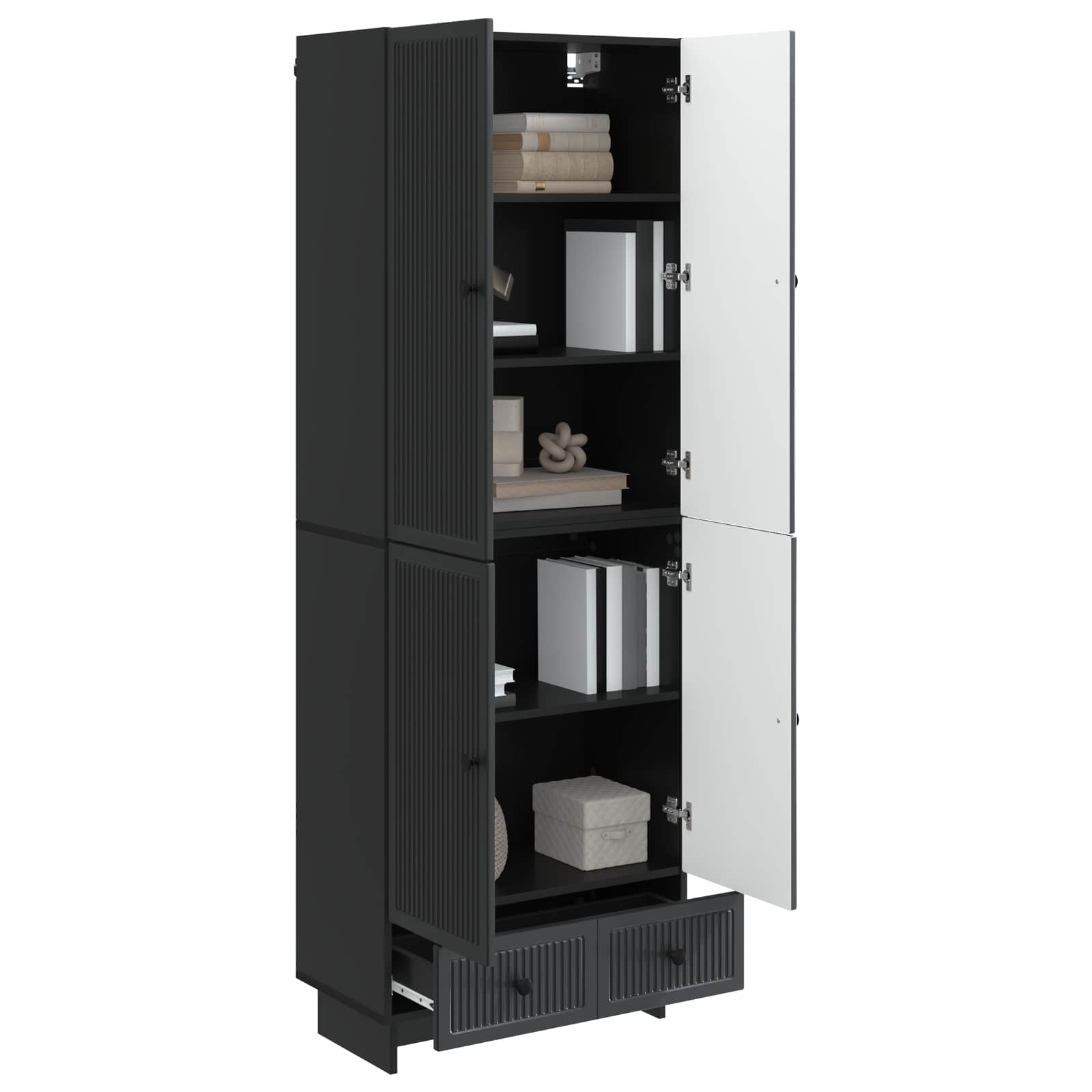 Ensemble de Meubles 2 pcs Noir 66 x 34,5 x 95 cm - XIOS