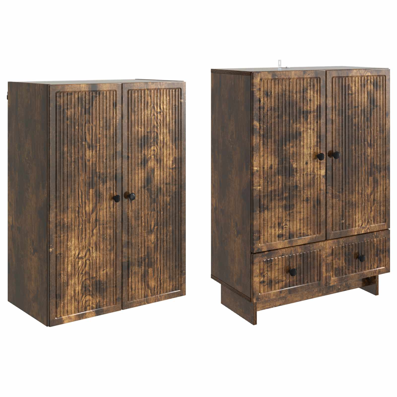 Ensemble de Meubles 2 pcs Chêne fumé 66 x 34,5 x 95 cm - XIOS