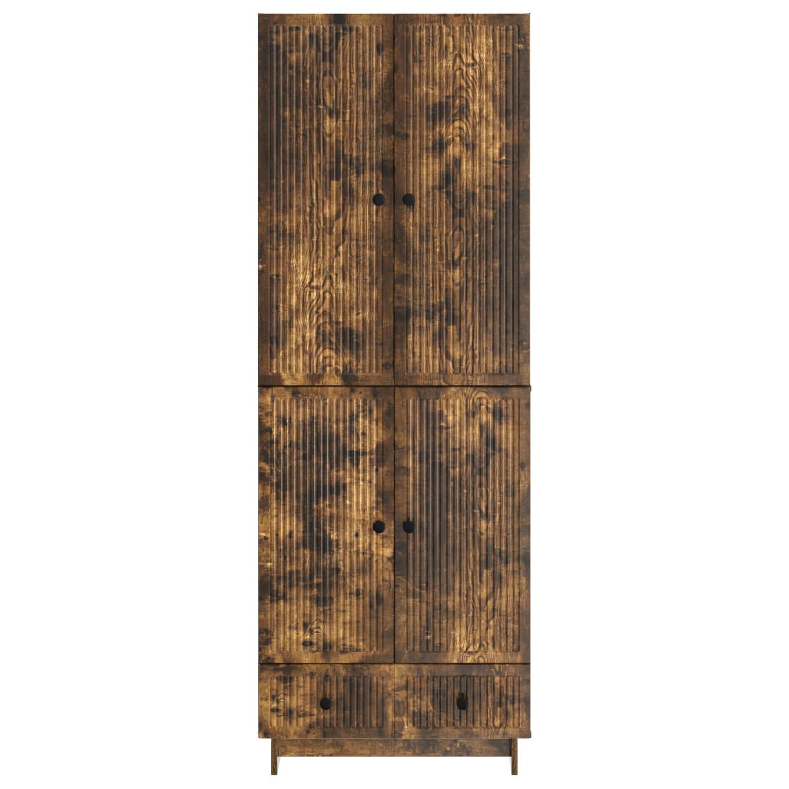 Ensemble de Meubles 2 pcs Chêne fumé 66 x 34,5 x 95 cm - XIOS