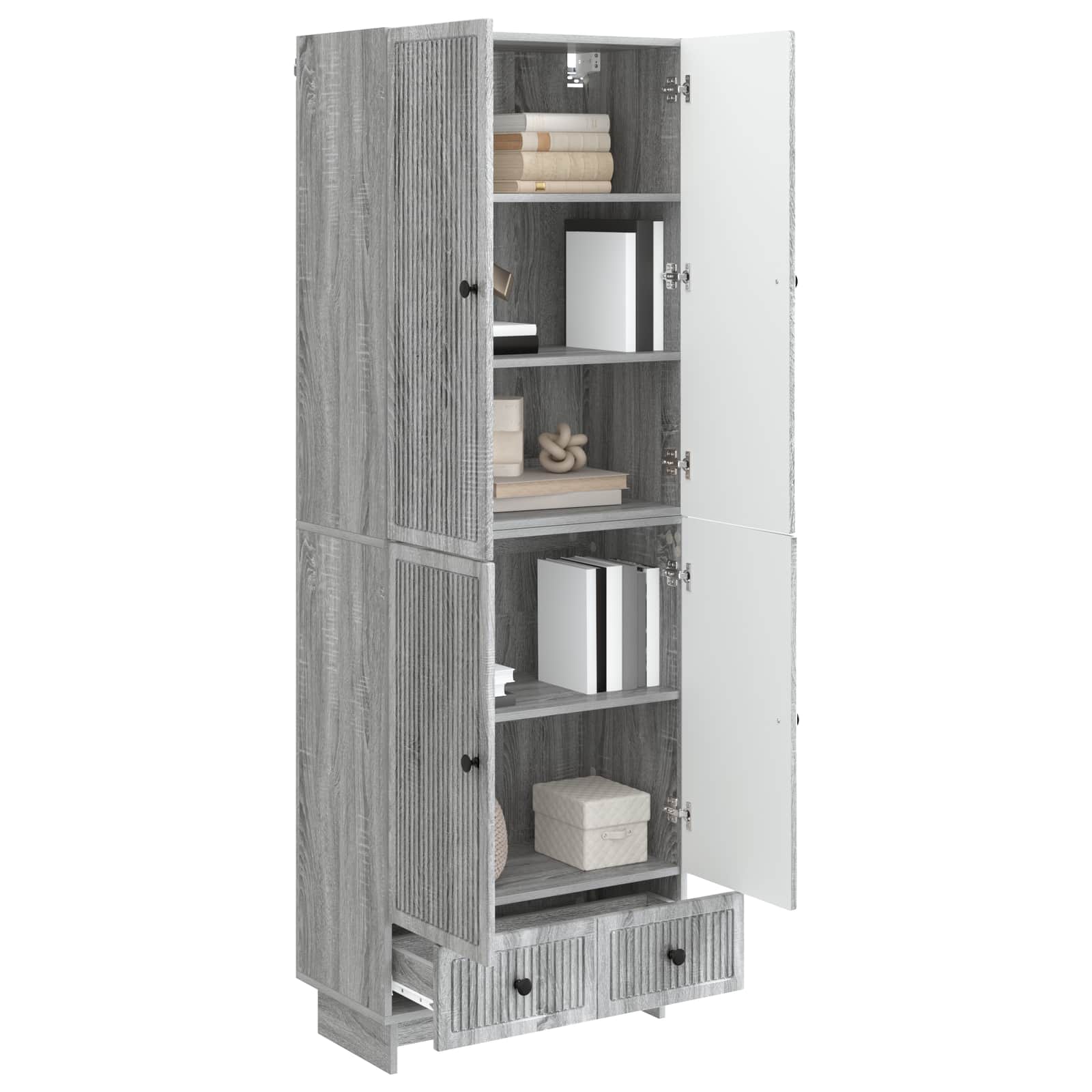 Ensemble de Meubles 2 pcs Sonoma gris 66 x 34,5 x 95 cm - XIOS