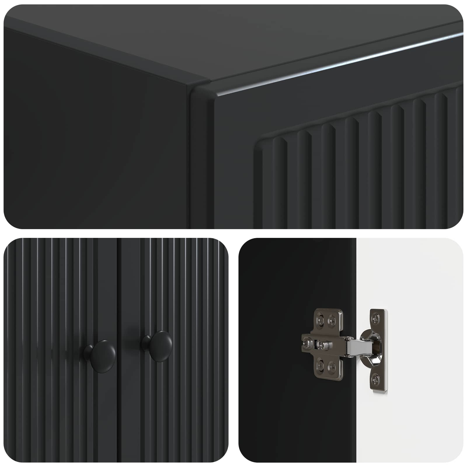 Ensemble de Meubles 2 pcs Noir 66 x 34,5 x 90 cm - XIOS