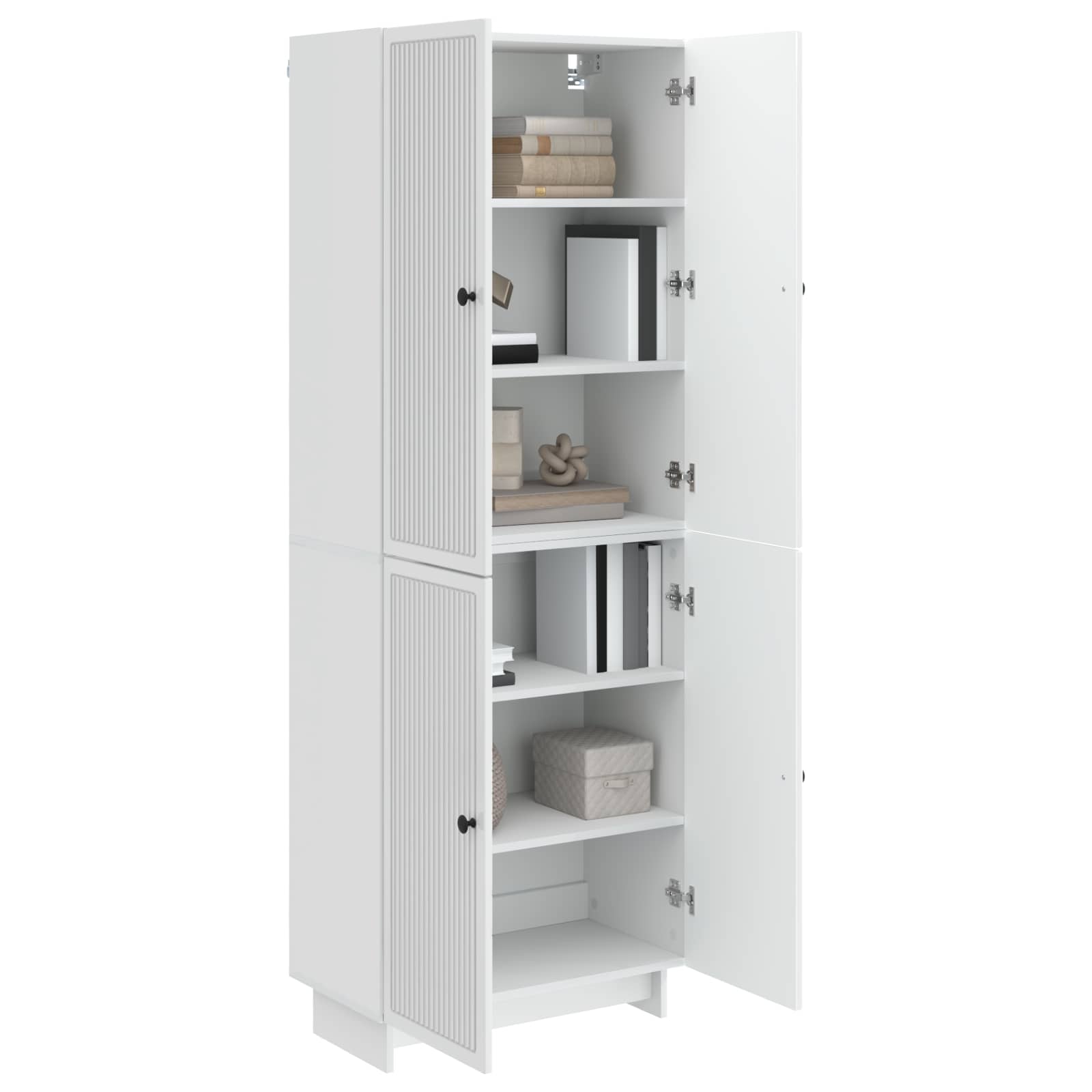 Ensemble de Meubles 2 pcs Blanc brillant 66 x 34,5 x 90 cm - XIOS