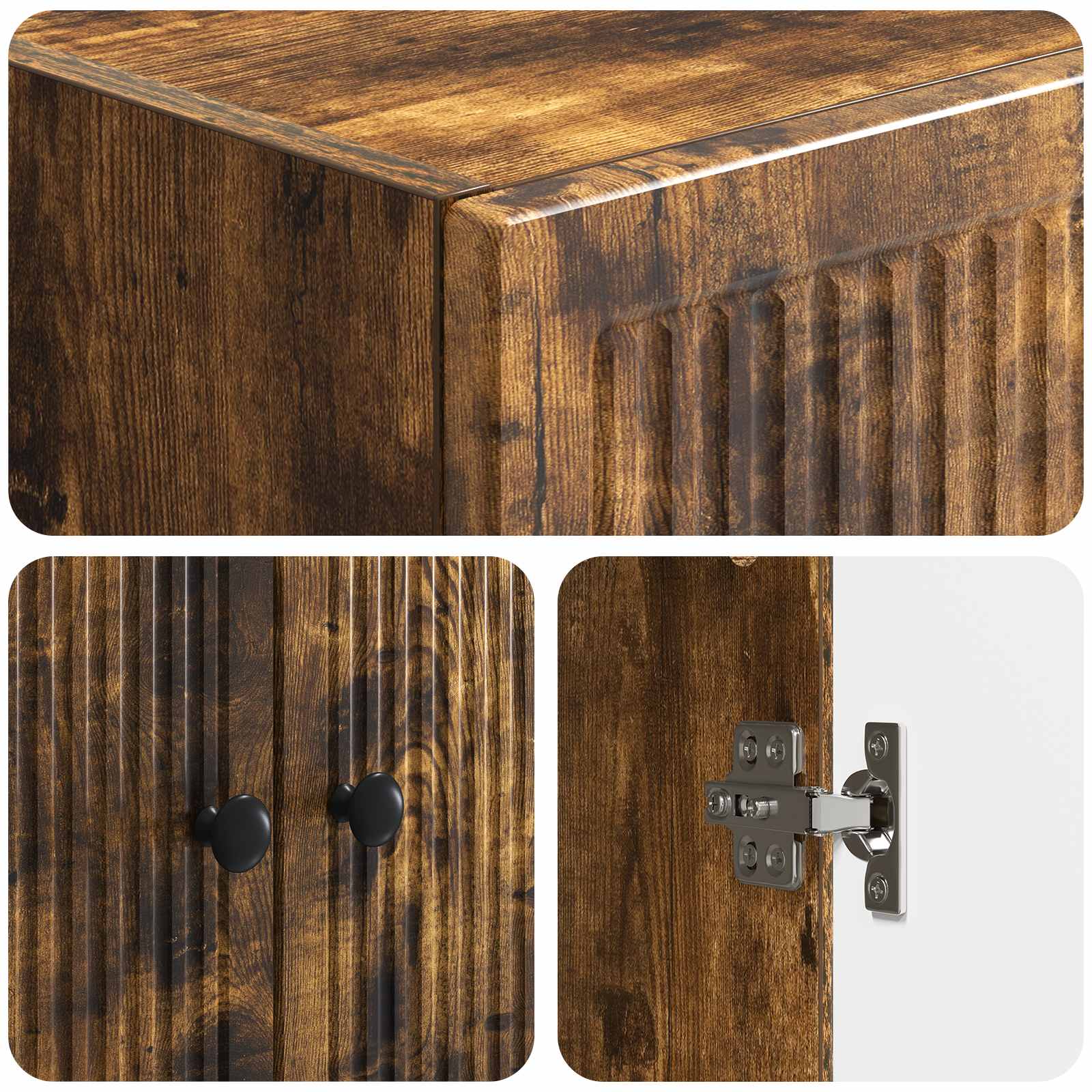 Ensemble de Meubles 2 pcs Chêne fumé 66 x 34,5 x 90 cm - XIOS