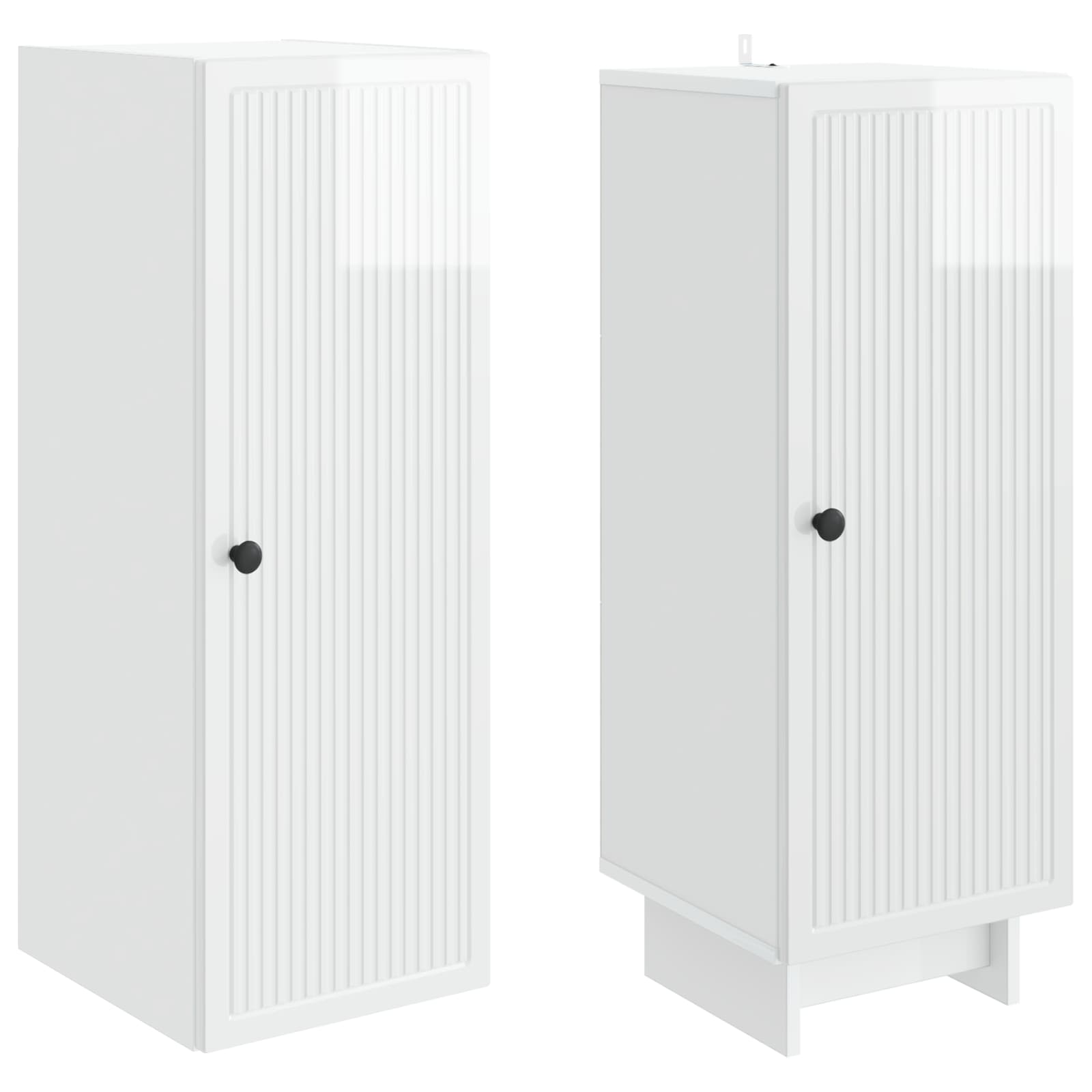 Ensemble de Meubles 2 pcs Blanc brillant 34,5 x 33 x 90 cm - XIOS