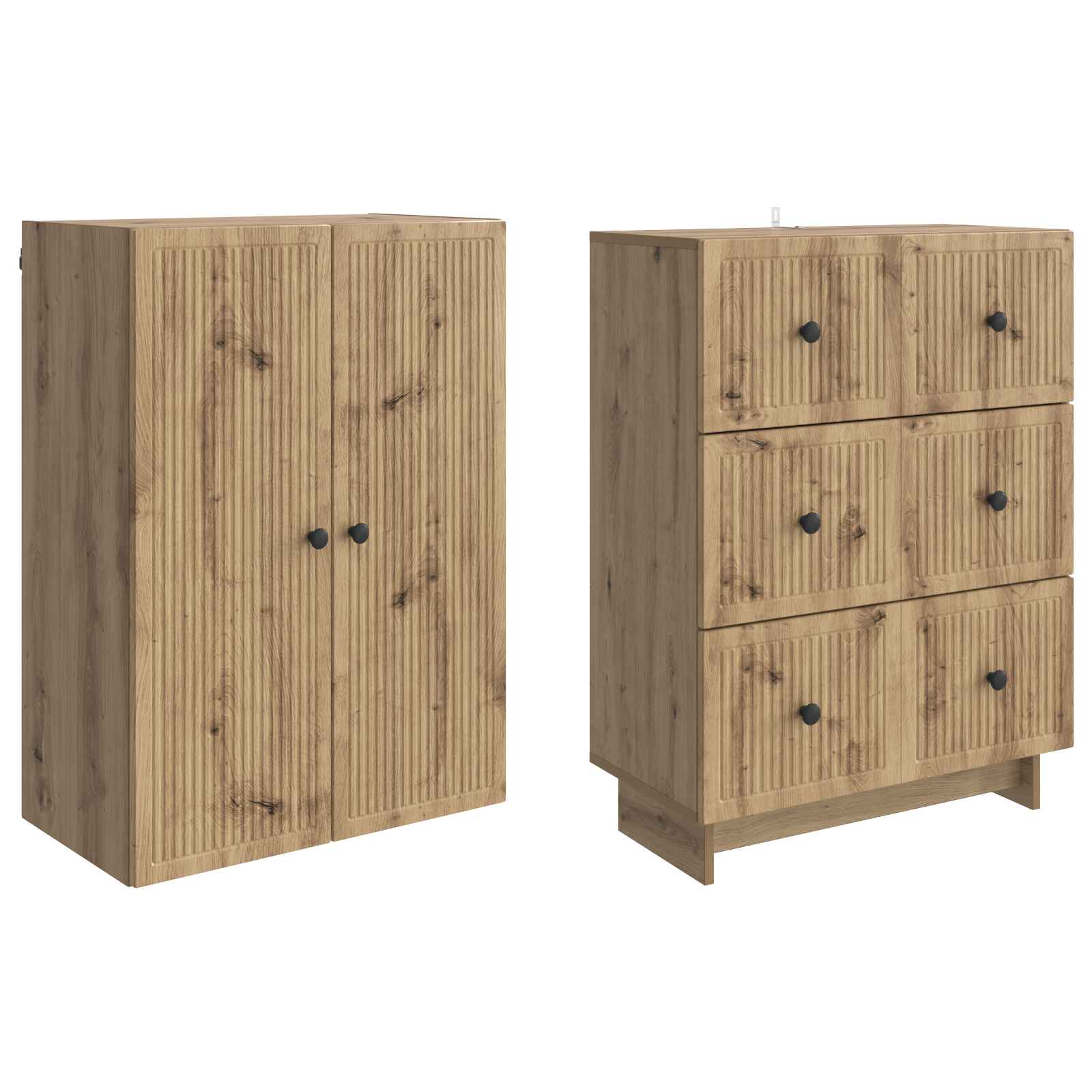 Ensemble de Meubles 2 pcs 66 x 34,5 x 90 cm Bois d'ingénierie - XIOS