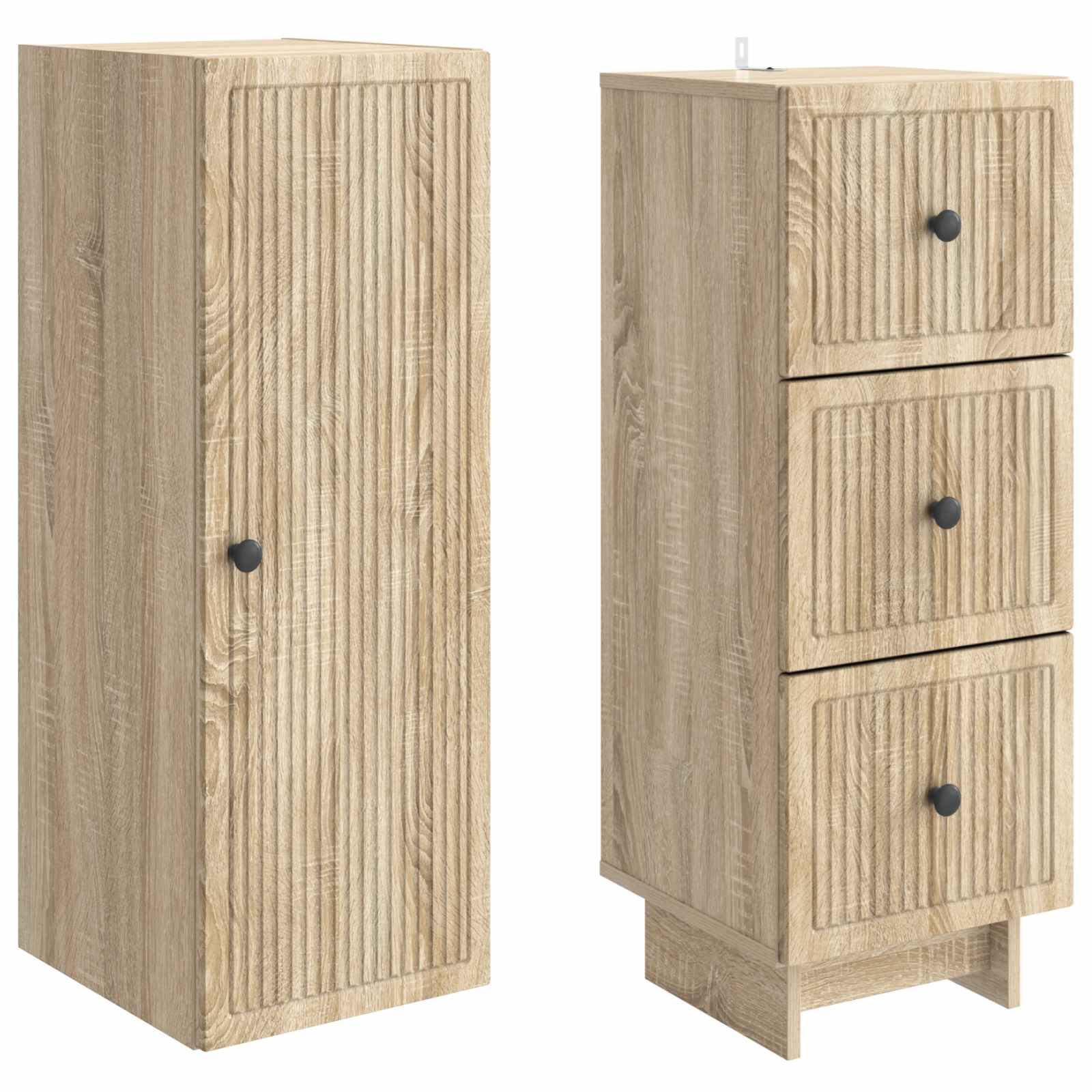 Ensemble de Meubles 2 pcs 33 x 34,5 x 90 cm Bois d'ingénierie - XIOS
