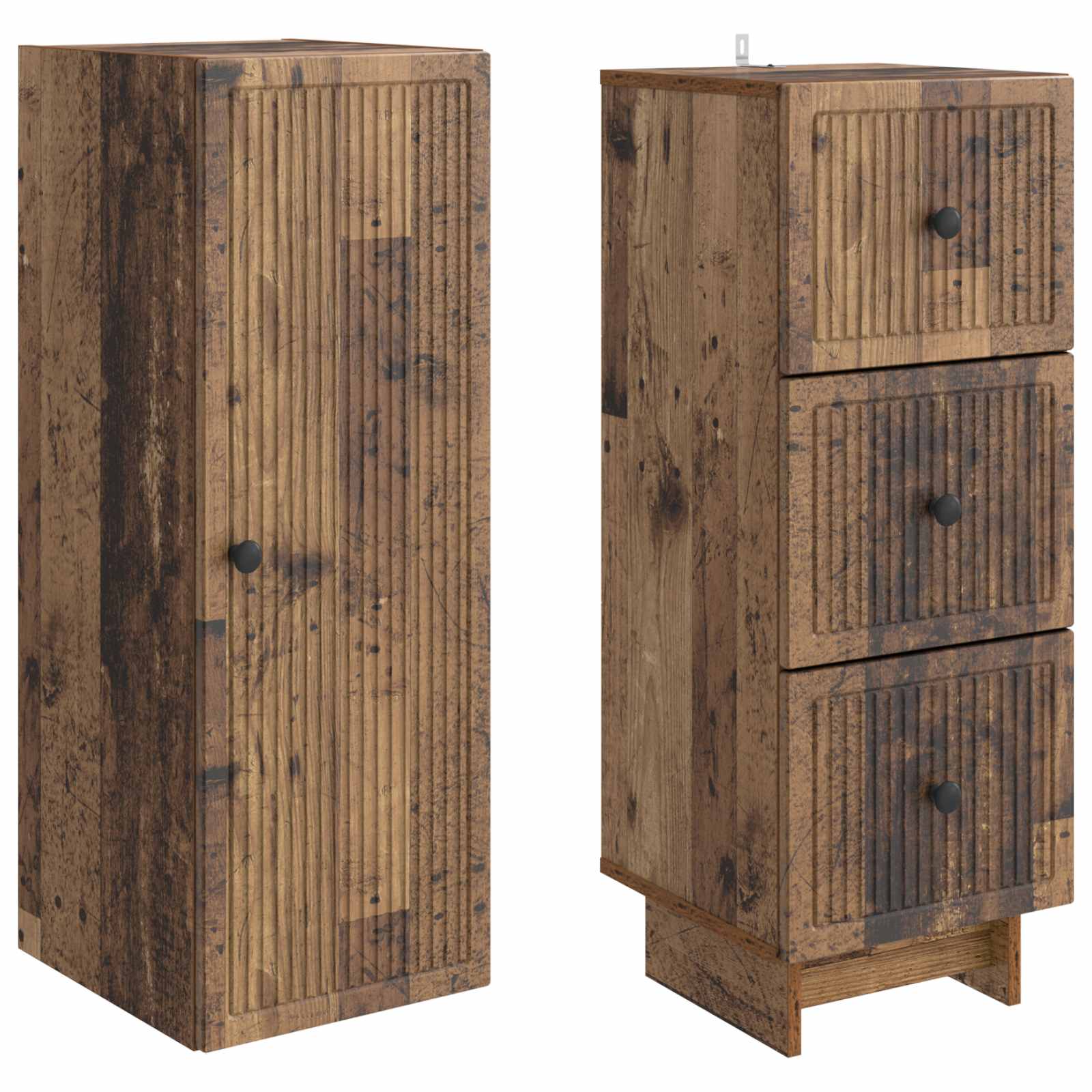 Ensemble de Meubles 2 pcs Bois ancien 33 x 34,5 x 90 cm - XIOS
