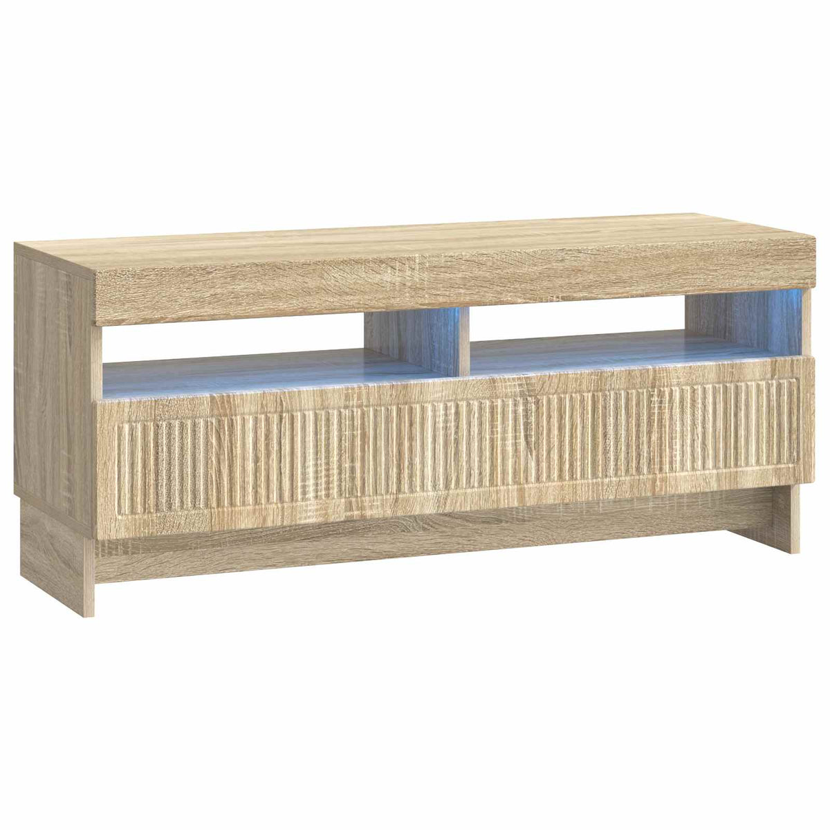 Ensemble de 3 Meubles TV LED EDE Chêne Sonoma Bois d'ingénierie