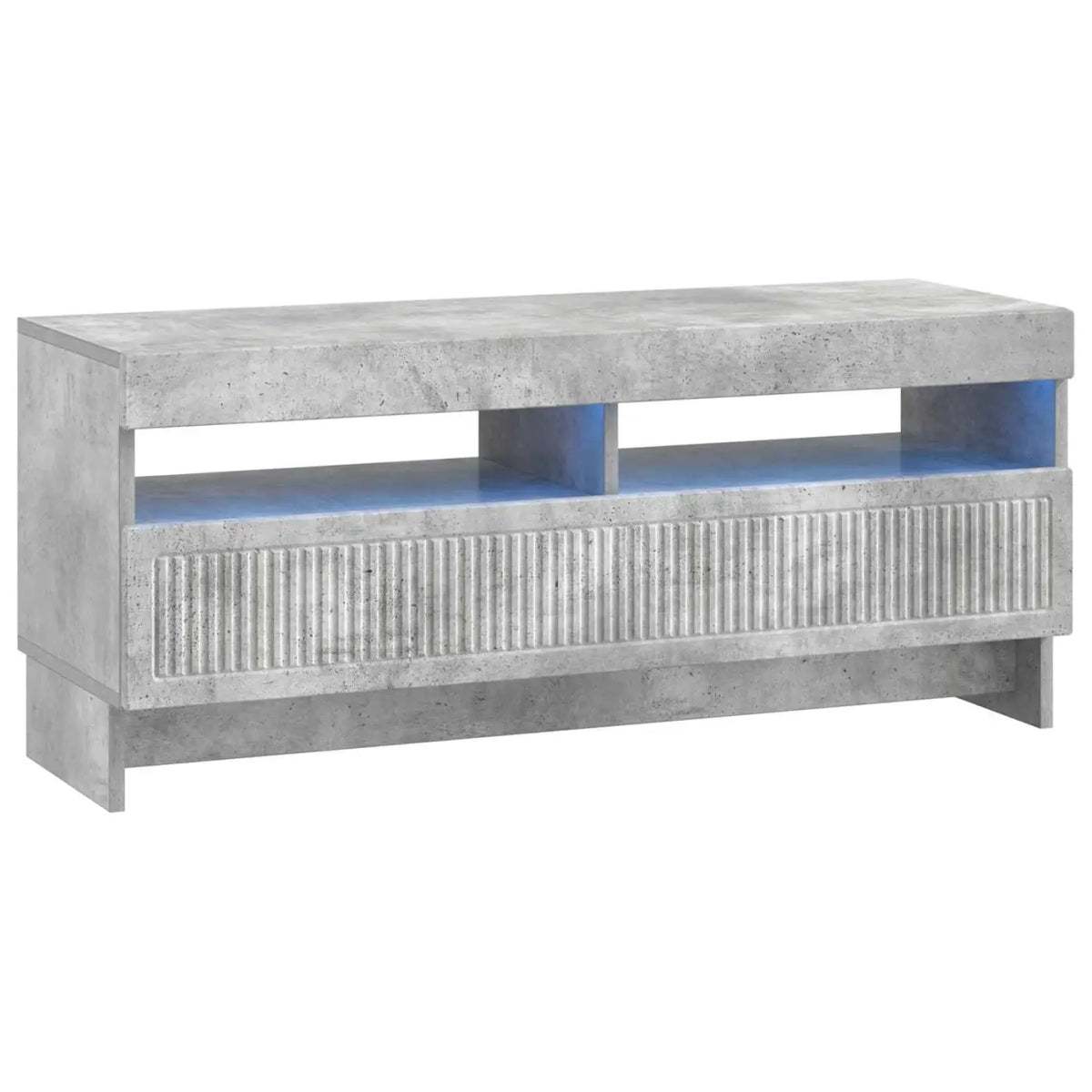 Meuble TV LED 5 pièces Gris béton Bois d’ingénierie - XIOS