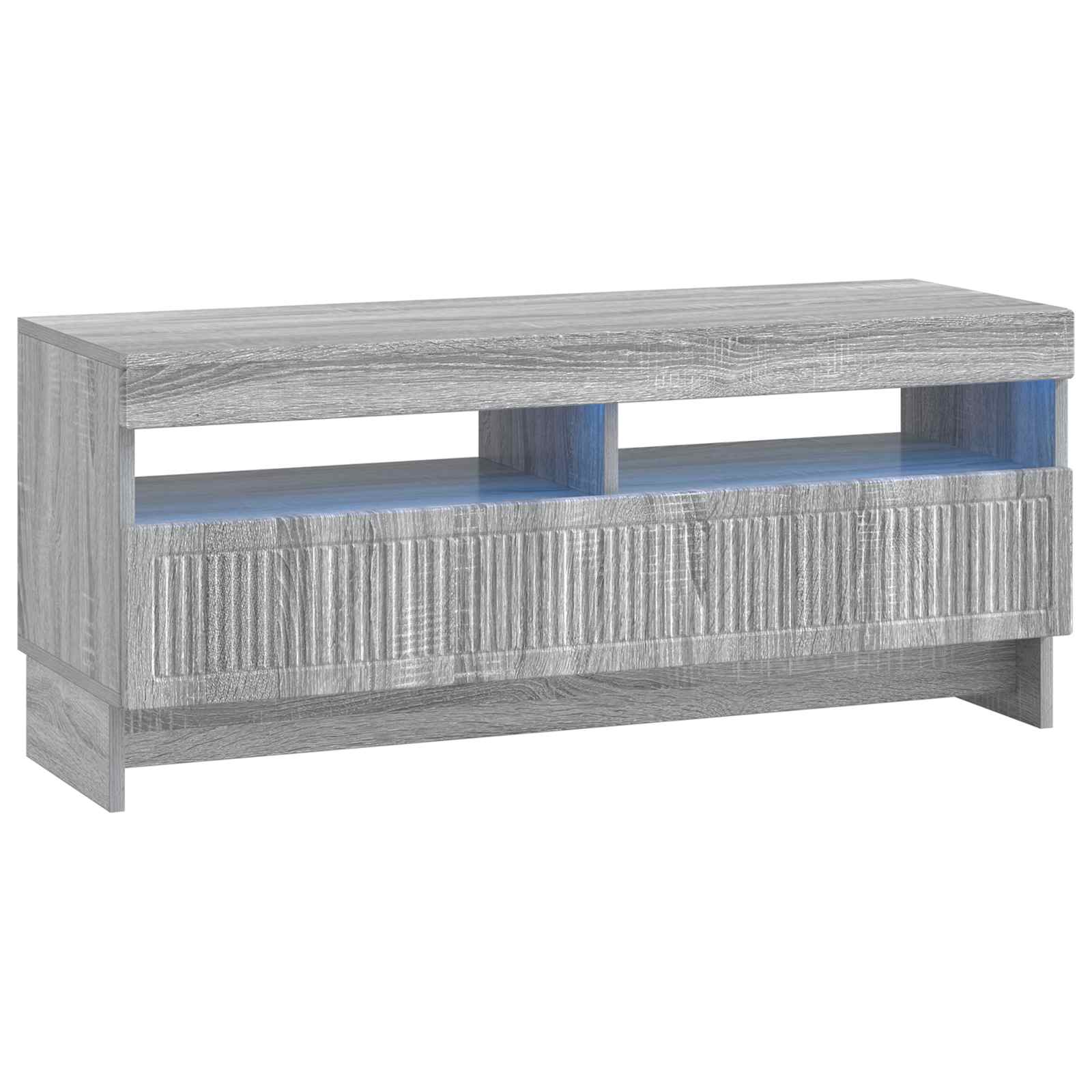 Meuble TV LED 5 pièces Sonoma gris Bois d'ingénierie