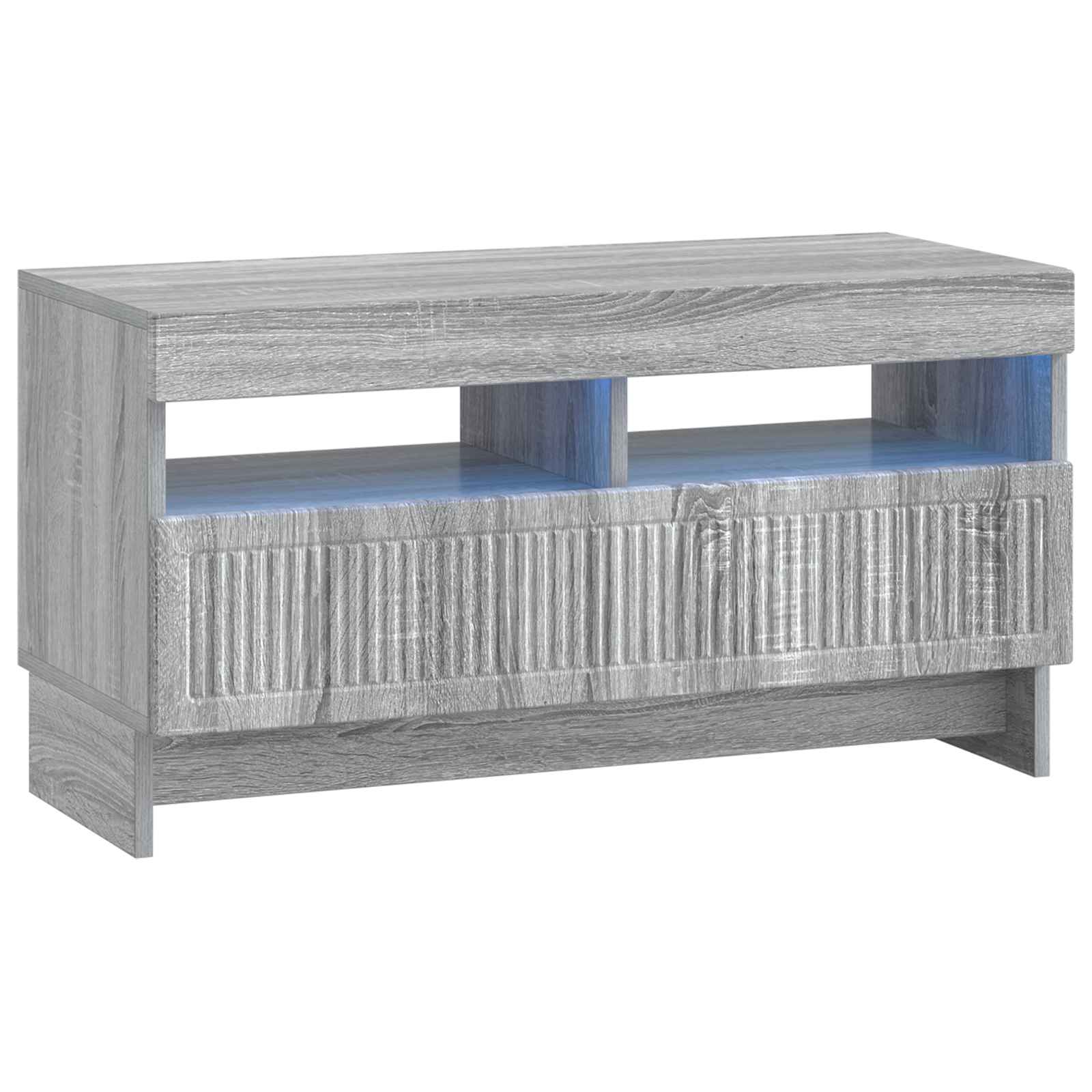 Meuble TV LED 5 pièces Sonoma gris Bois d'ingénierie