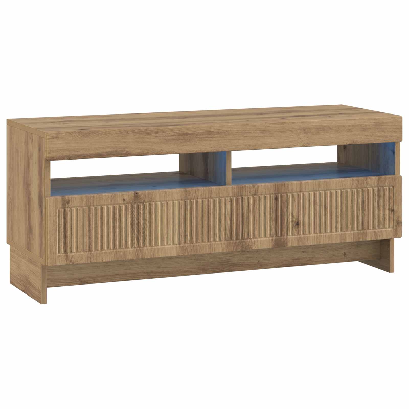 Meuble TV LED 5 pièces Chêne artisanal Bois d'ingénierie