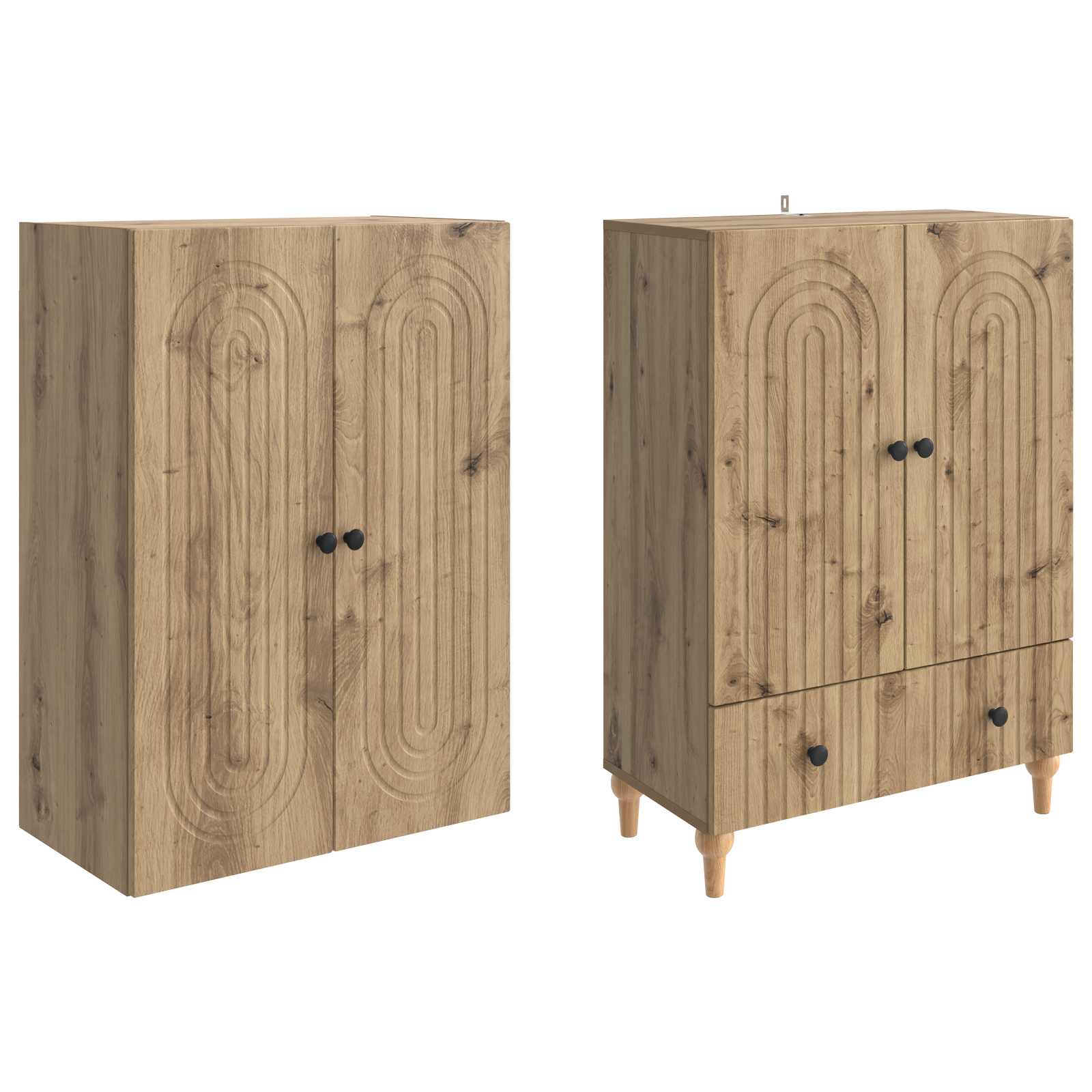 Ensemble de Meubles 2 pcs 66 x 34,5 x 95 cm Bois d'ingénierie - XIOS