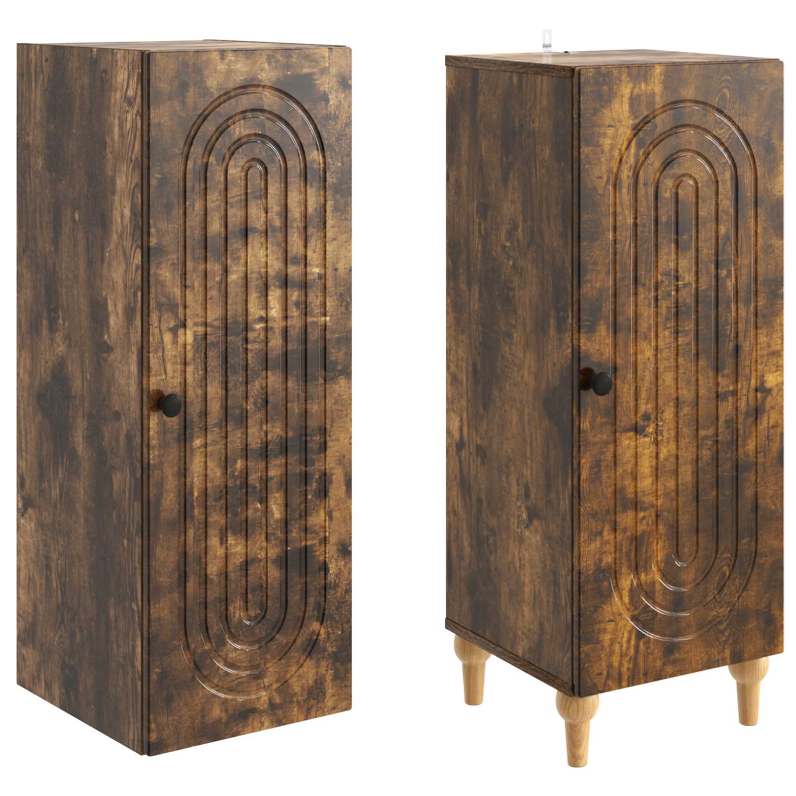Ensemble de Meubles 2 pcs Chêne fumé Bois d'ingénierie - XIOS