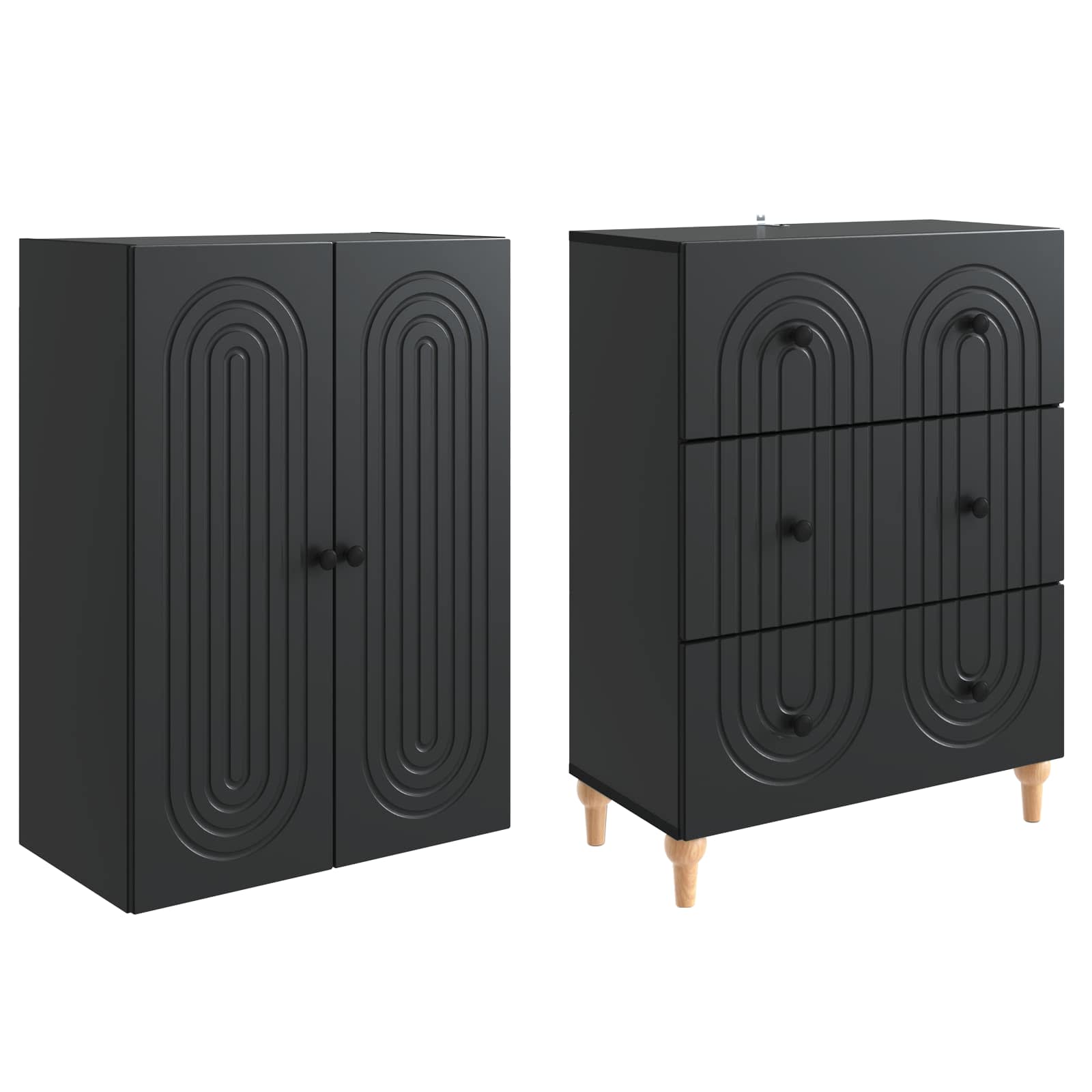 Ensemble de Meubles 2 pcs 66 x 34,5 x 90 cm Bois d'ingénierie - XIOS