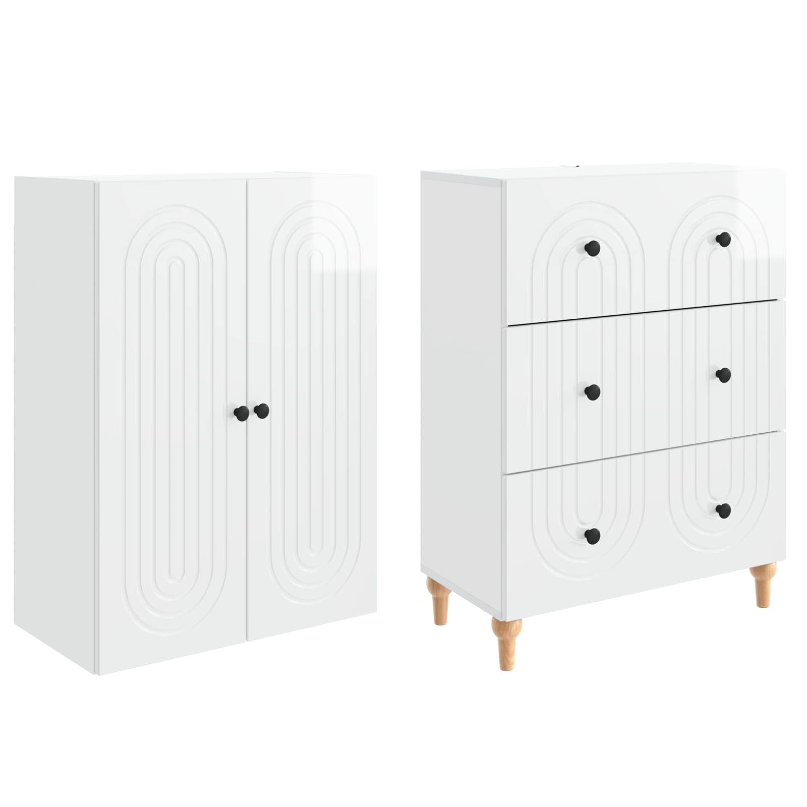 Ensemble de Meubles 2 pcs 66 x 34,5 x 90 cm Bois d'ingénierie - XIOS