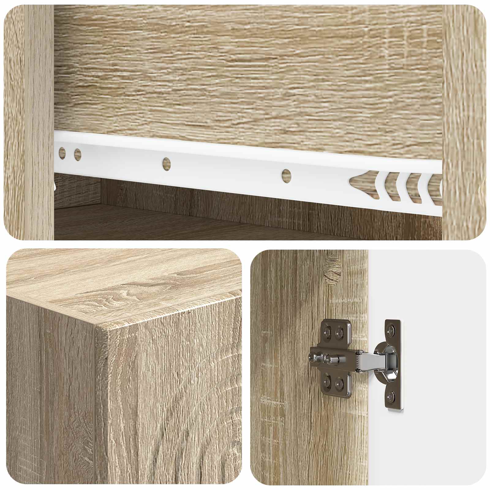 Ensemble de Meubles 2 pcs 33 x 34,5 x 90 cm Bois d'ingénierie - XIOS