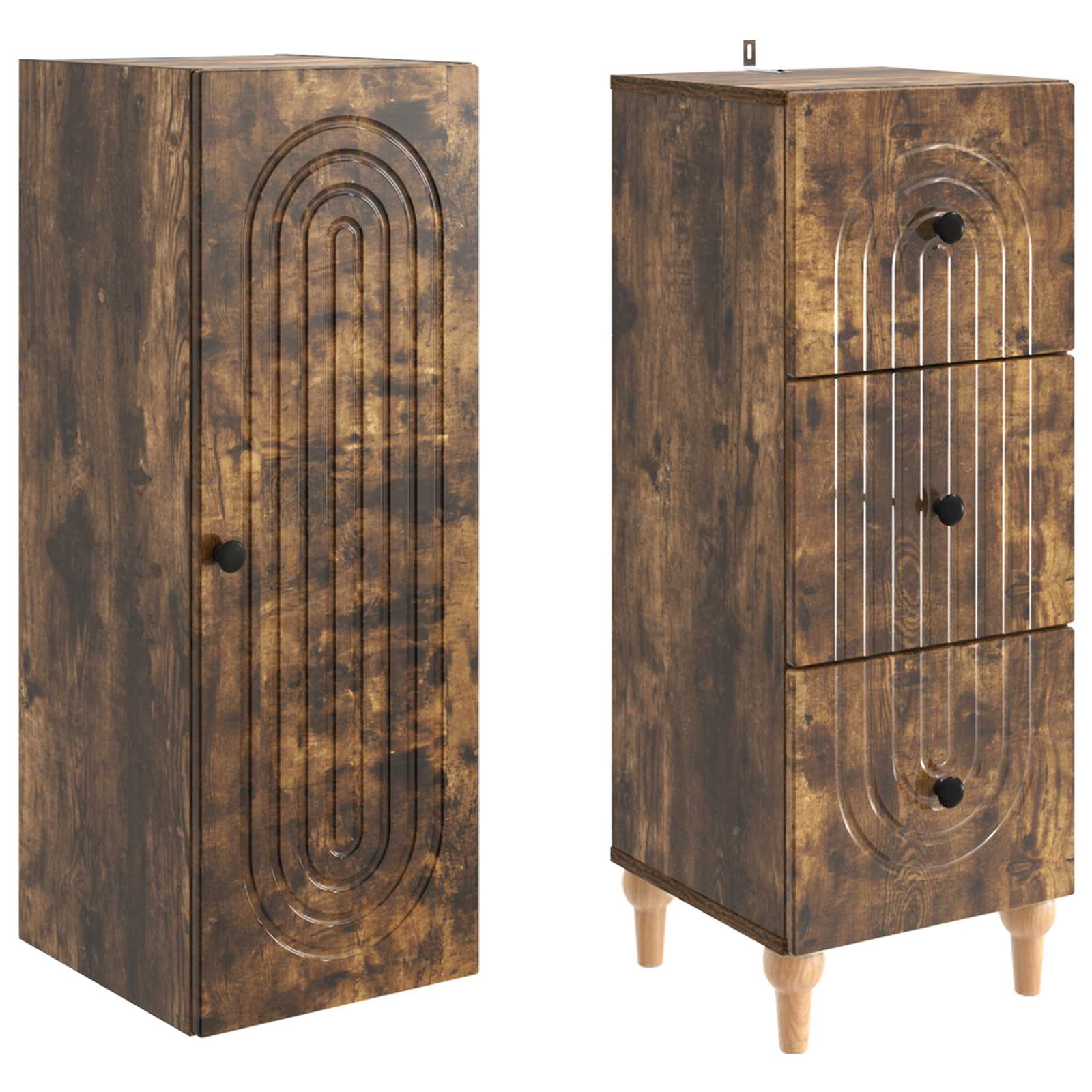Ensemble de Meubles 2 pcs 33 x 34,5 x 90 cm Bois d'ingénierie - XIOS