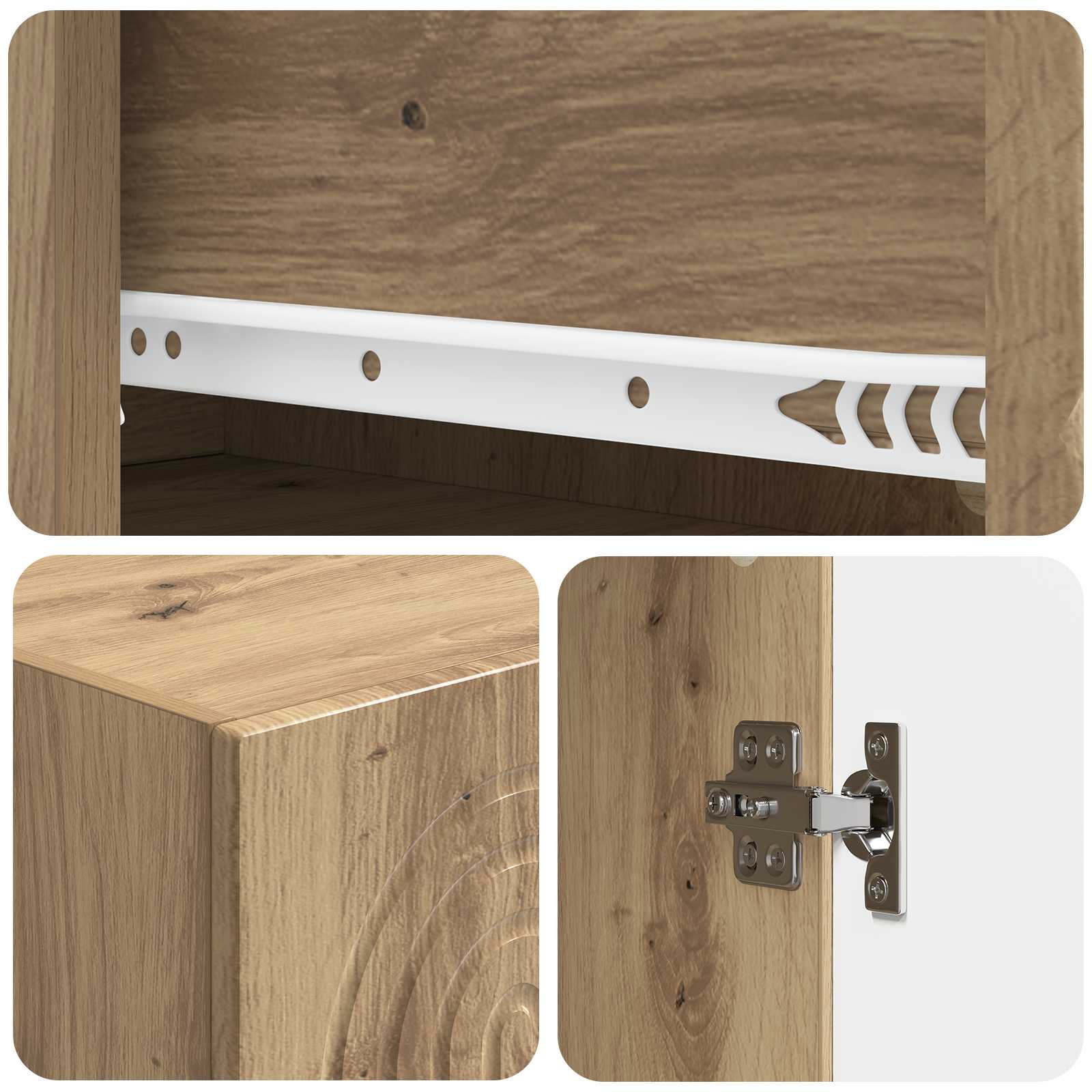 Ensemble de Meubles 2 pcs 33 x 34,5 x 90 cm Bois d'ingénierie - XIOS