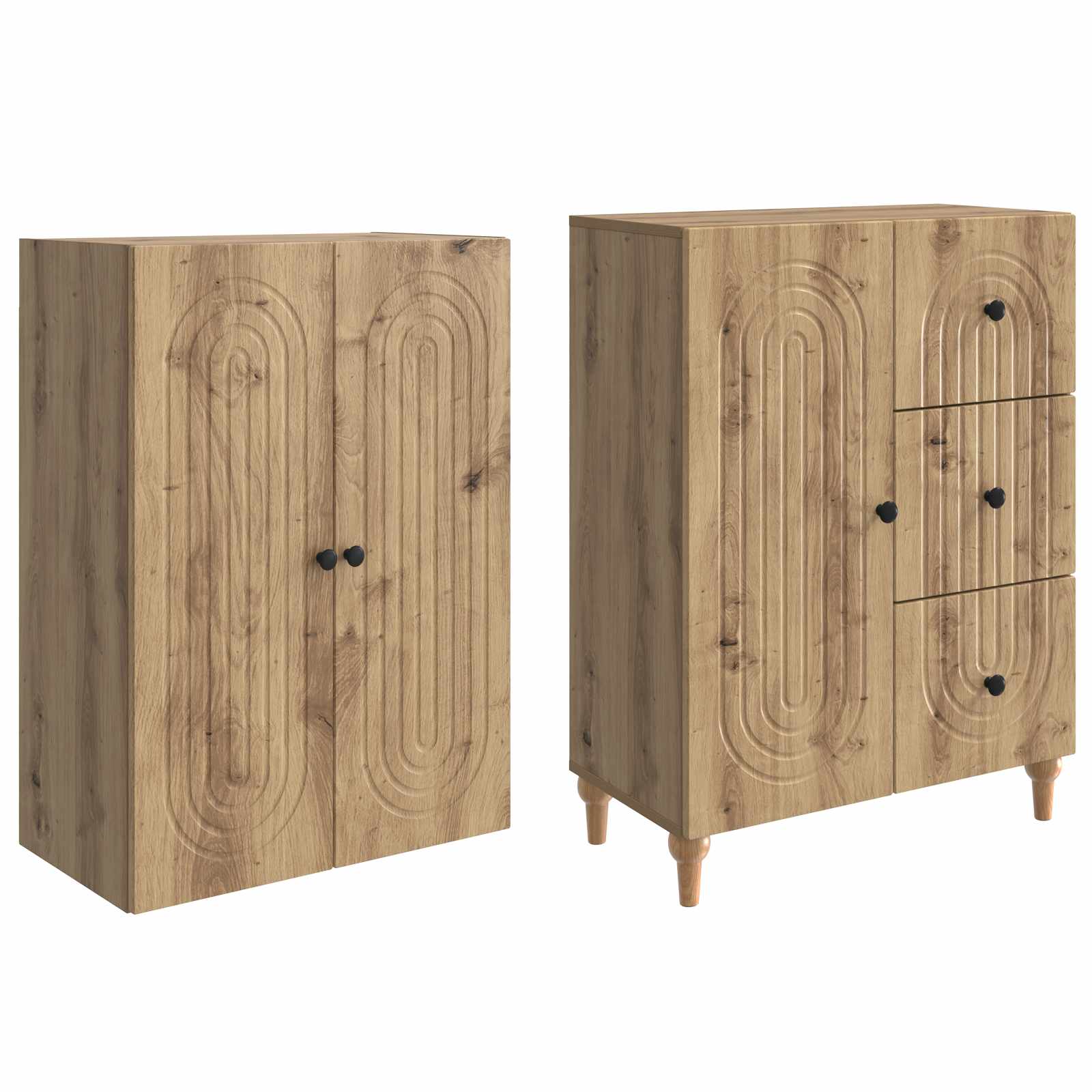 Ensemble de Meubles 2 pcs 66 x 34,5 x 90 cm Bois d'ingénierie - XIOS
