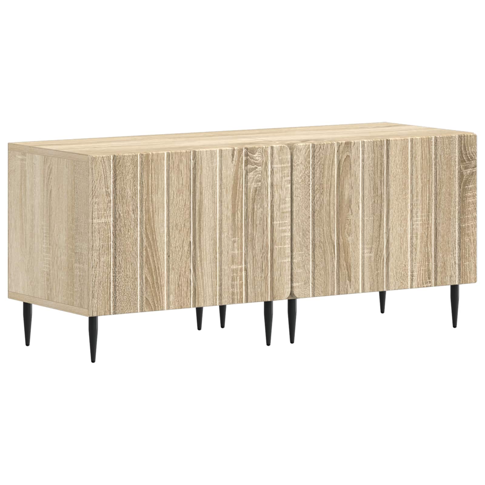 Meuble TV LED 5 pièces Chêne Sonoma Bois d'ingénierie