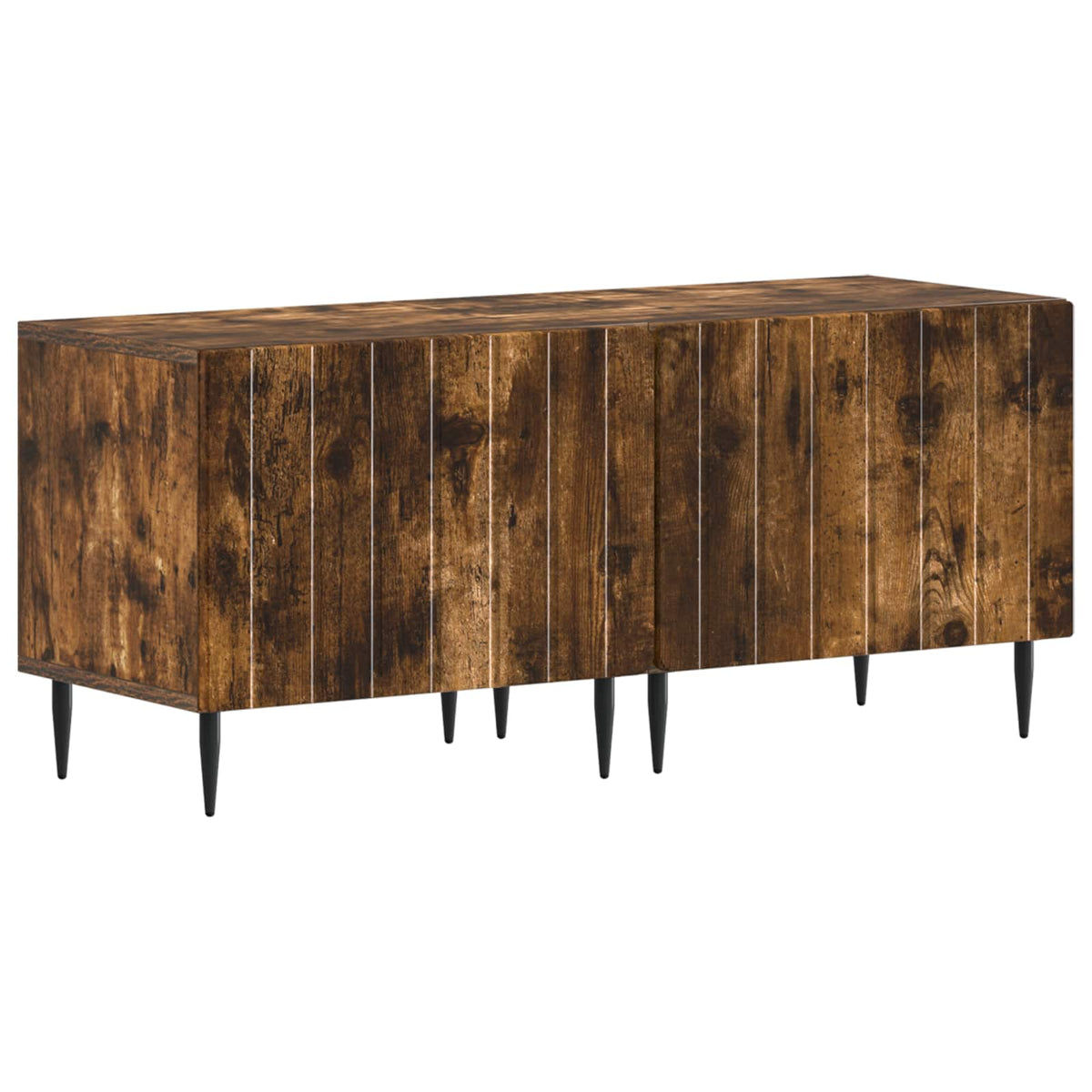 Ensemble de 3 Meubles TV LED ZWOLLE Chêne fumé