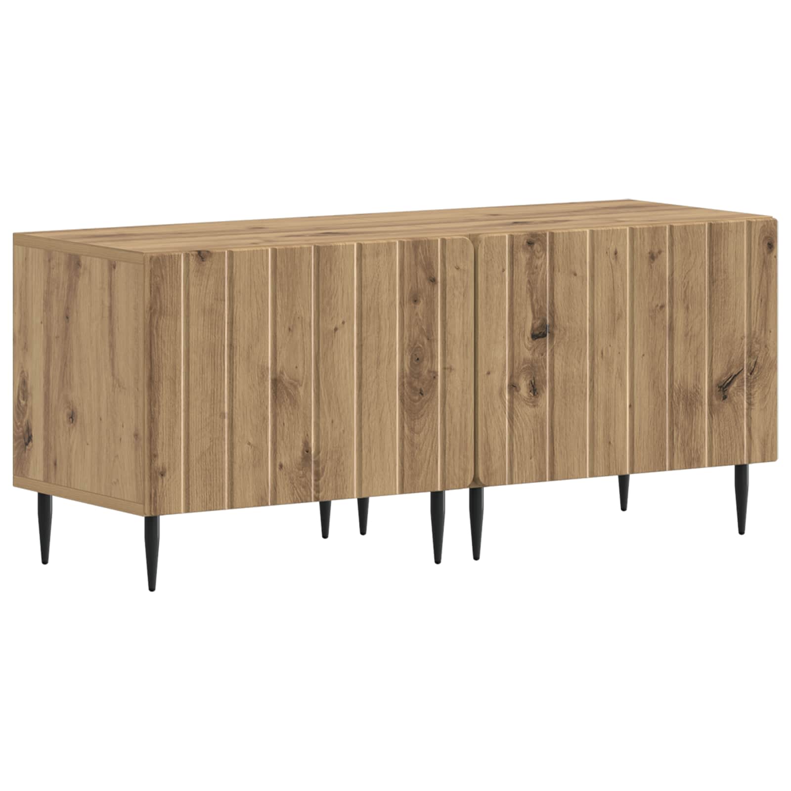 Meuble TV LED 5 pièces Chêne artisanal Bois d'ingénierie