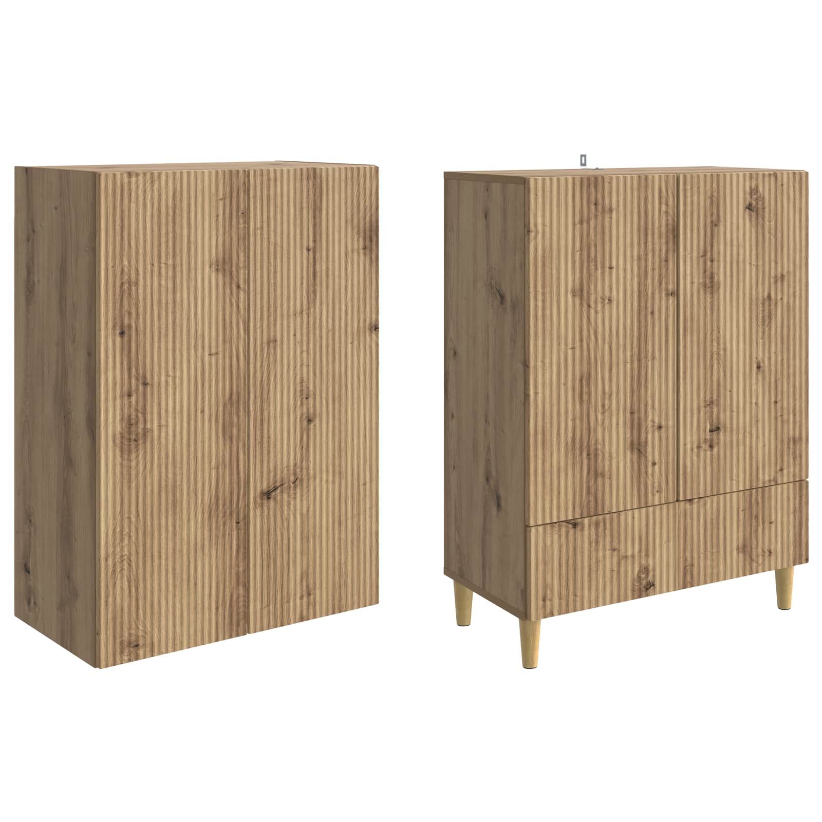 Ensemble de Meubles 2 pcs Chêne artisanal 66 x 34,5 x 95 cm - XIOS