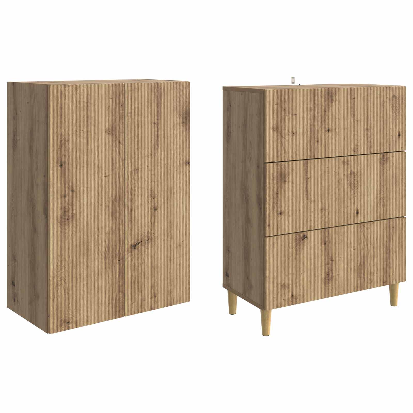 Ensemble de Meubles 2 pcs 66 x 34,5 x 90 cm Bois d'ingénierie - XIOS