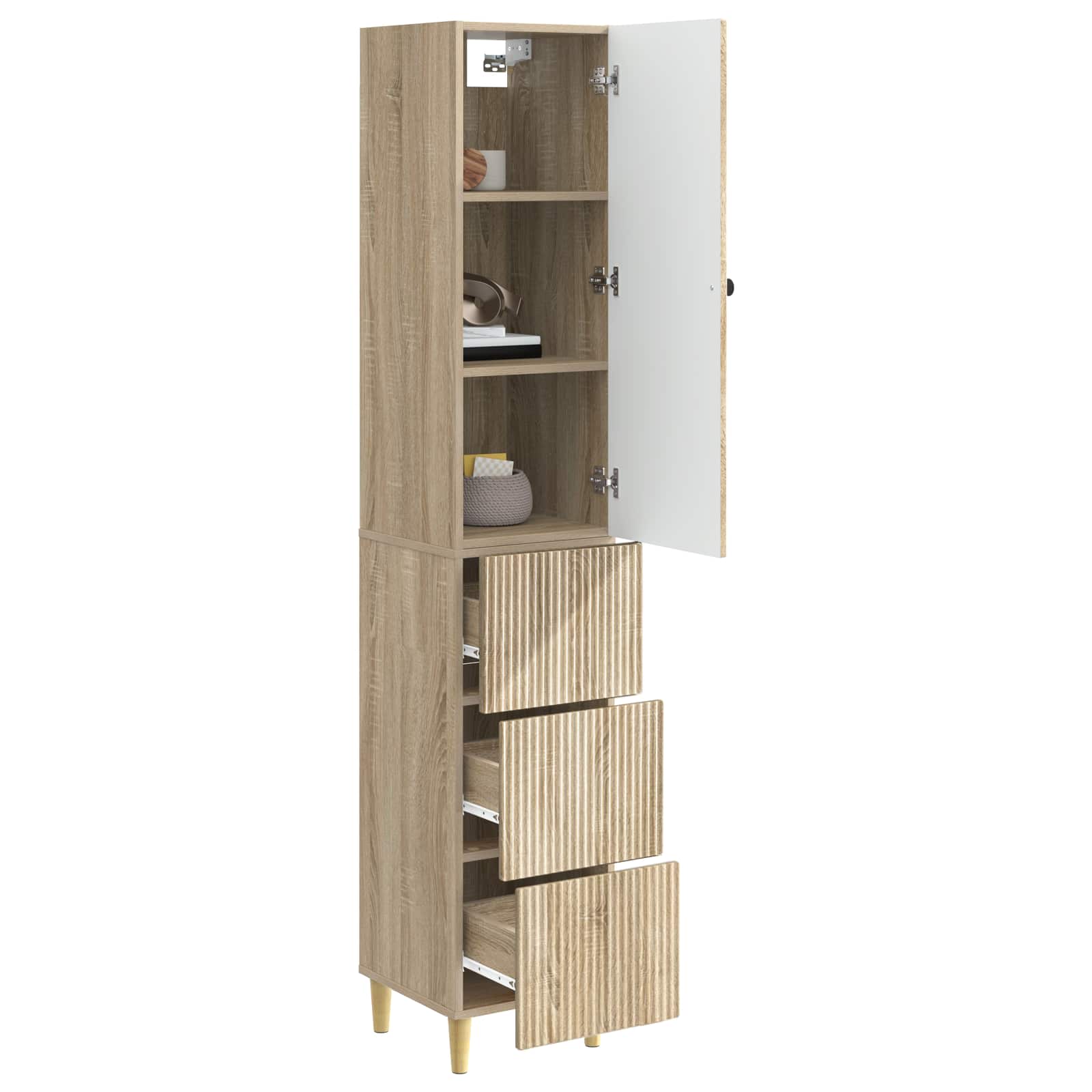 Ensemble de Meubles 2 pcs 33 x 34,5 x 90 cm Bois d'ingénierie - XIOS