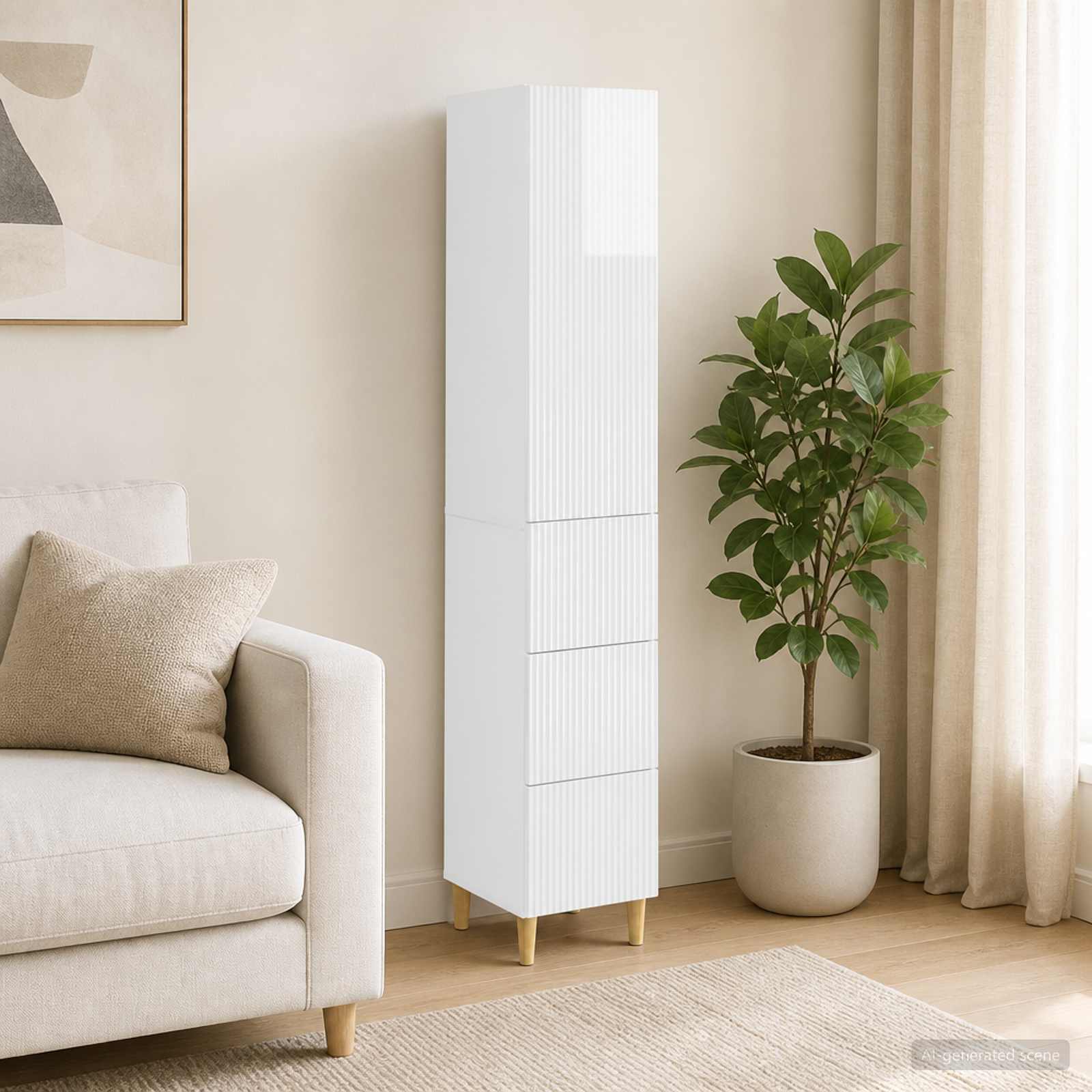Ensemble de Meubles 2 pc Blanc brillant Bois d'ingénierie