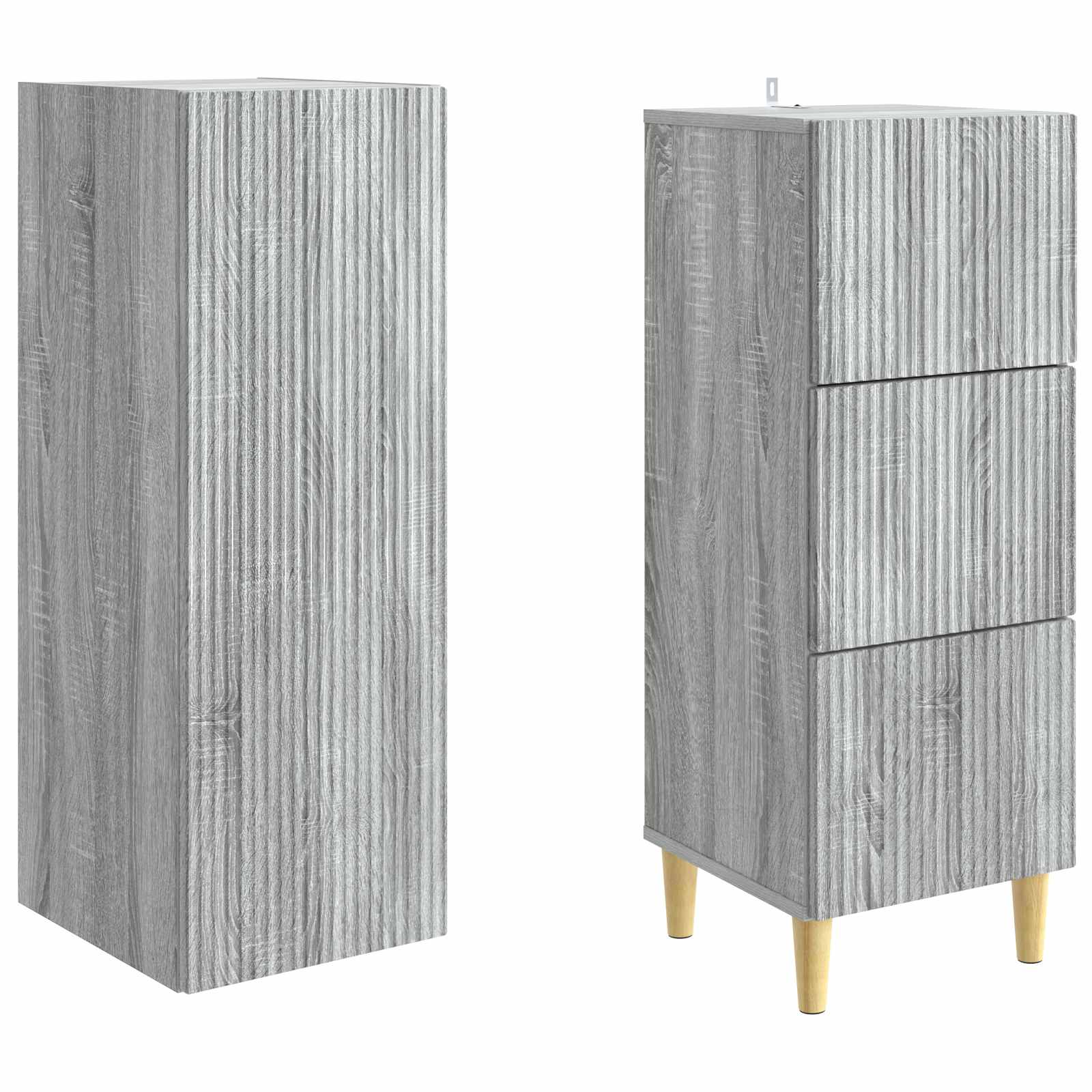 Ensemble de Meubles 2 pcs Sonoma gris 33 x 34,5 x 90 cm - XIOS