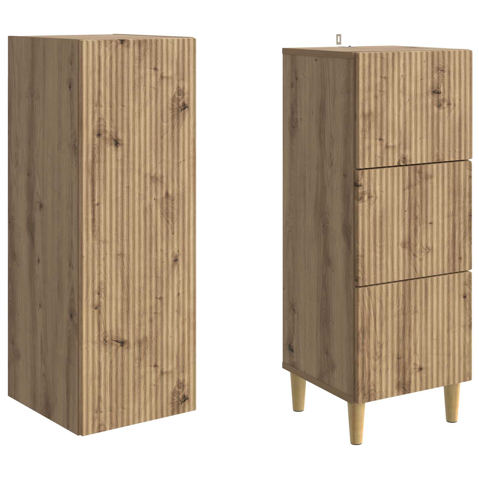 Ensemble de Meubles 2 pcs 33 x 34,5 x 90 cm Bois d'ingénierie - XIOS