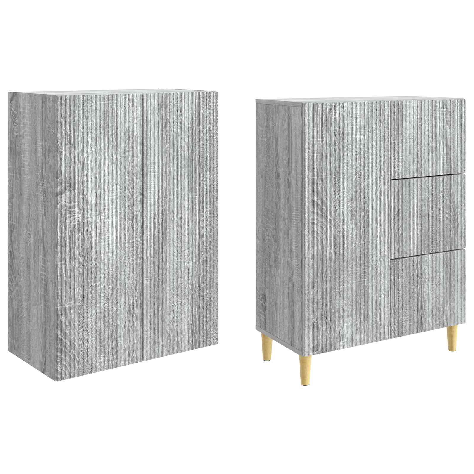 Ensemble de Meubles 2 pcs Sonoma gris 66 x 34,5 x 90 cm - XIOS