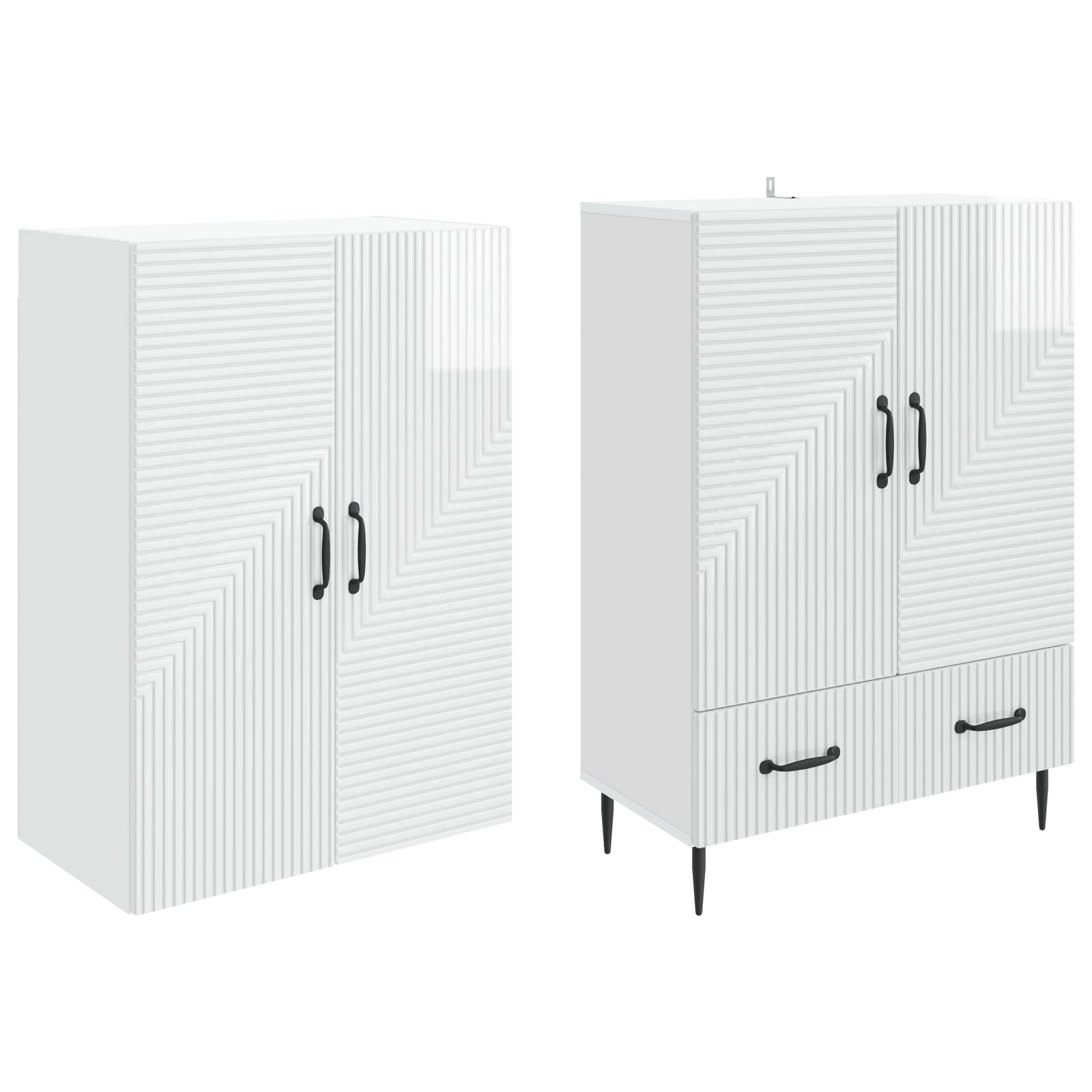 Ensemble de Meubles 2 pcs 66 x 34,5 x 95 cm Bois d'ingénierie - XIOS