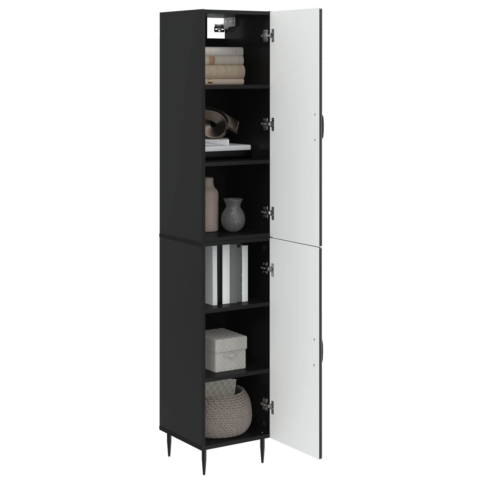 Ensemble de Meubles 2 pcs Noir 33 x 34,5 x 89,5 cm