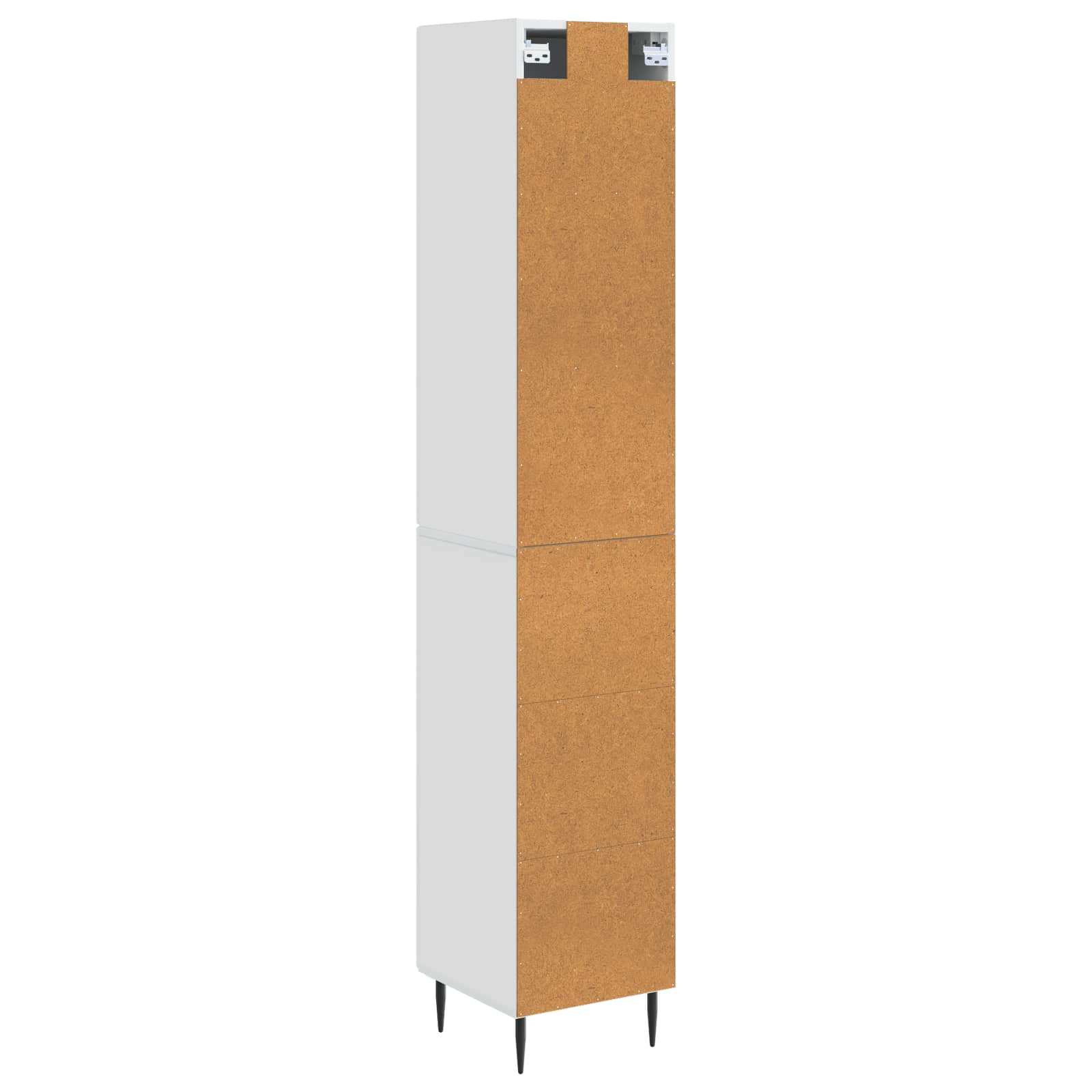 Ensemble de Meubles 2 pcs Blanc brillant 33 x 34,5 x 89,5 cm