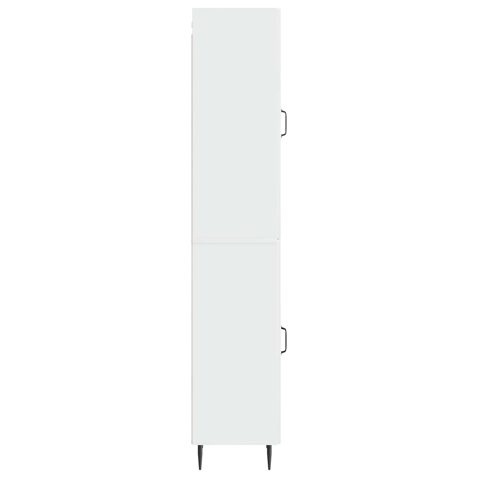 Ensemble de Meubles 2 pcs Blanc brillant 33 x 34,5 x 89,5 cm
