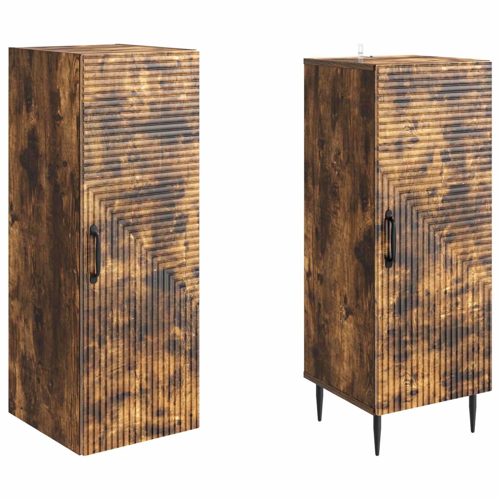 Ensemble de Meubles 2 pcs Chêne fumé 33 x 34,5 x 89,5 cm