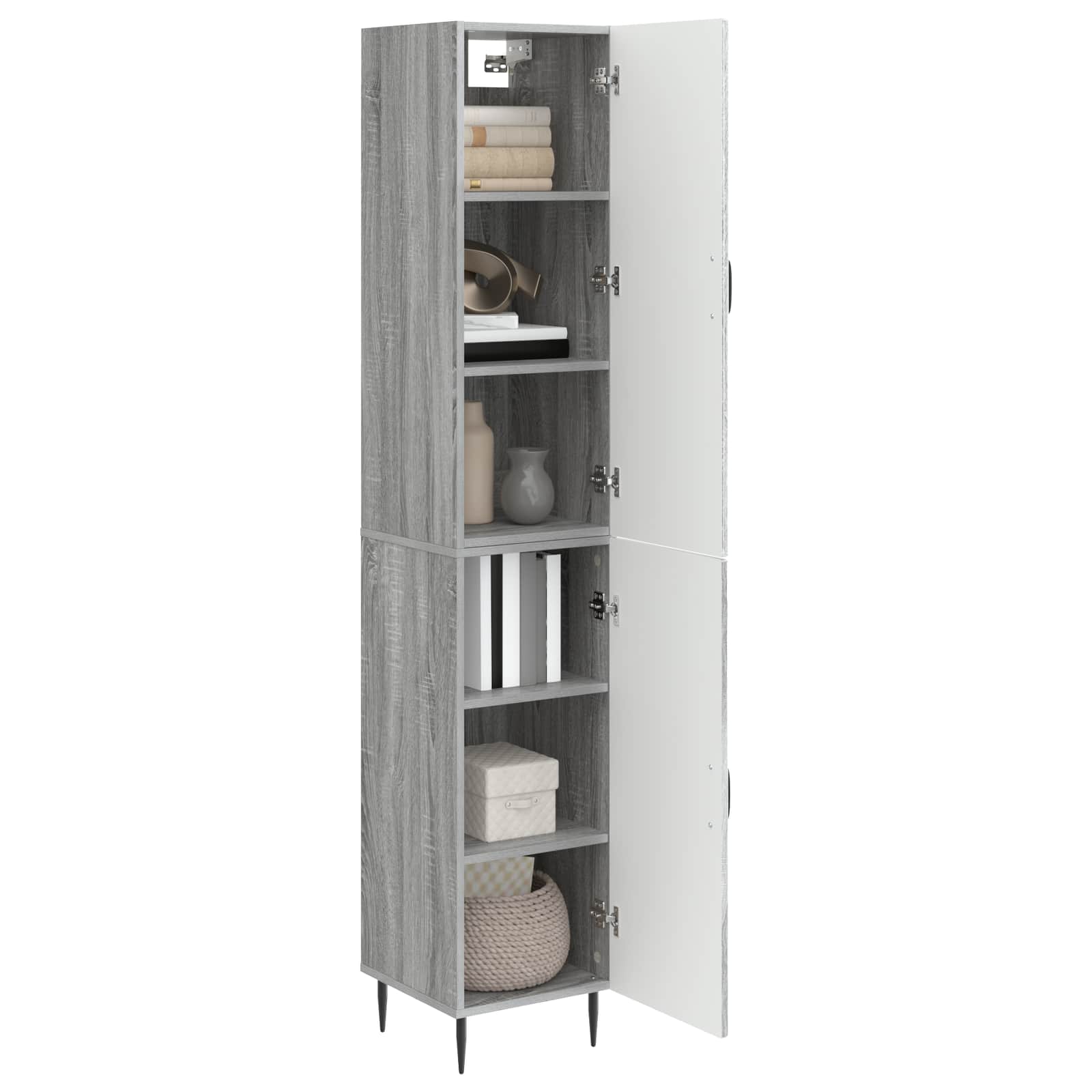 Ensemble de Meubles 2 pcs Sonoma gris 33 x 34,5 x 89,5 cm