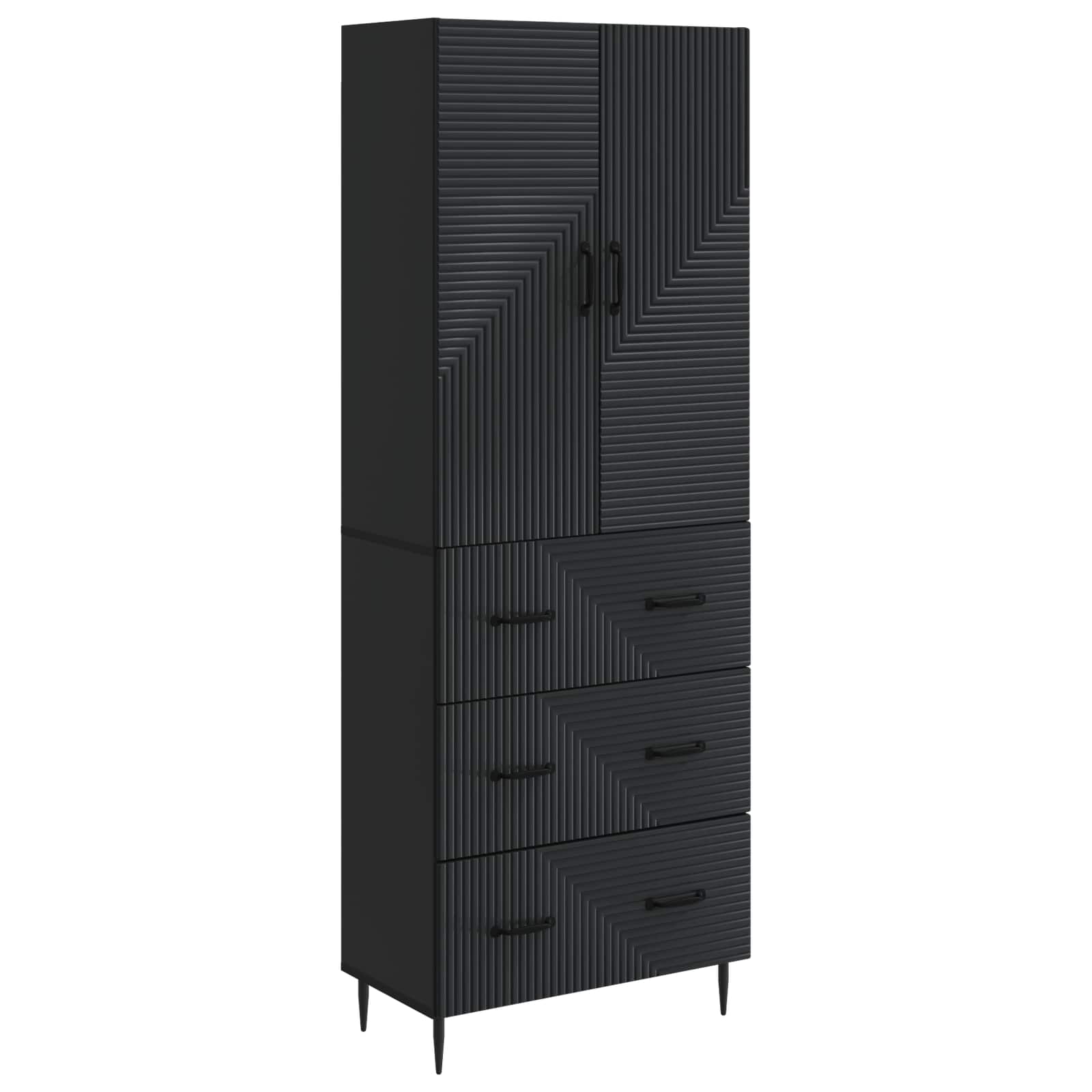 Ensemble de Meubles 2 pcs Noir 66 x 34,5 x 90 cm - XIOS