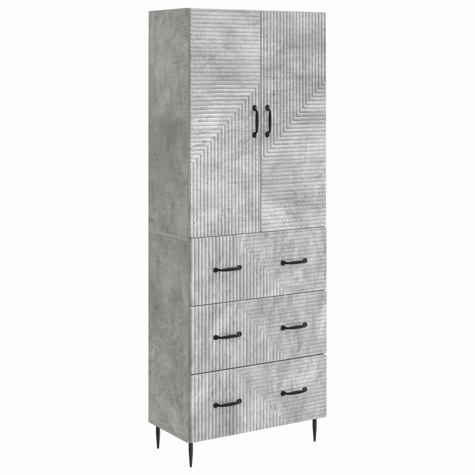 Ensemble de Meubles 2 pcs Gris béton 66 x 34,5 x 90 cm - XIOS