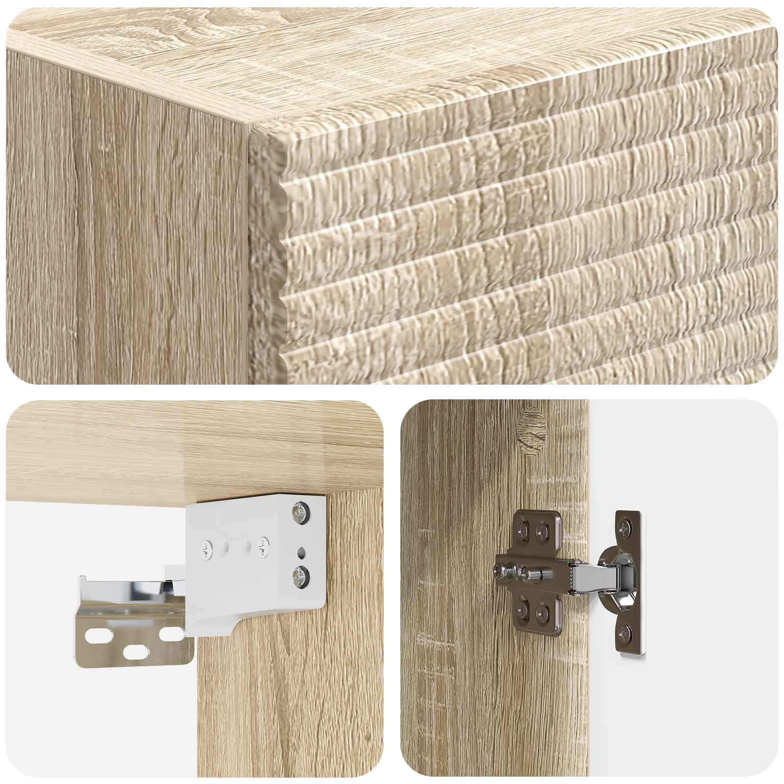 Ensemble de Meubles 2 pcs Chêne Sonoma 33 x 34,5 x 90 cm - XIOS