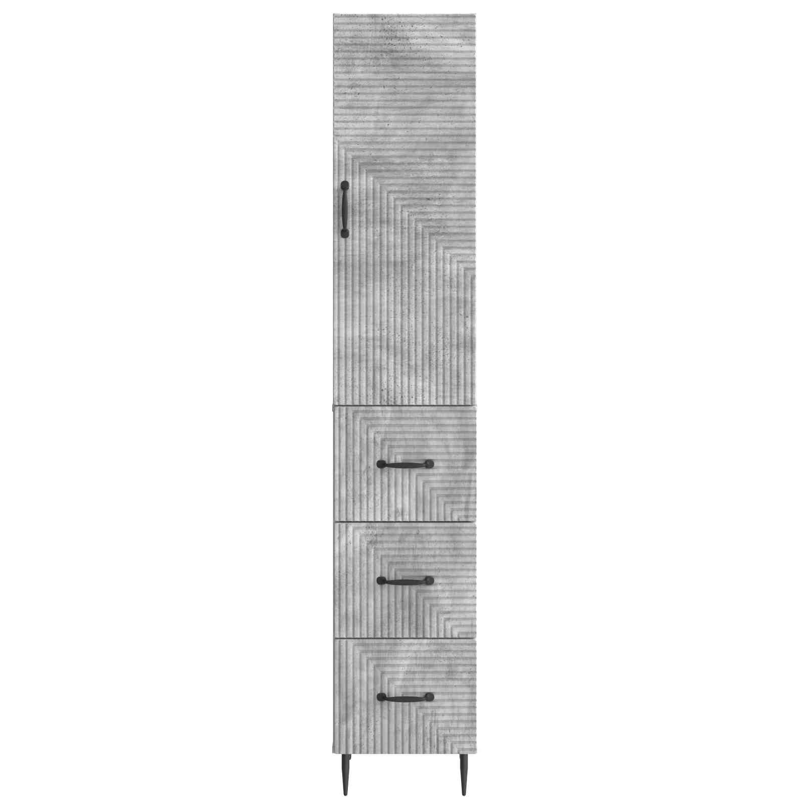 Ensemble de Meubles 2 pcs Gris béton 33 x 34,5 x 90 cm - XIOS
