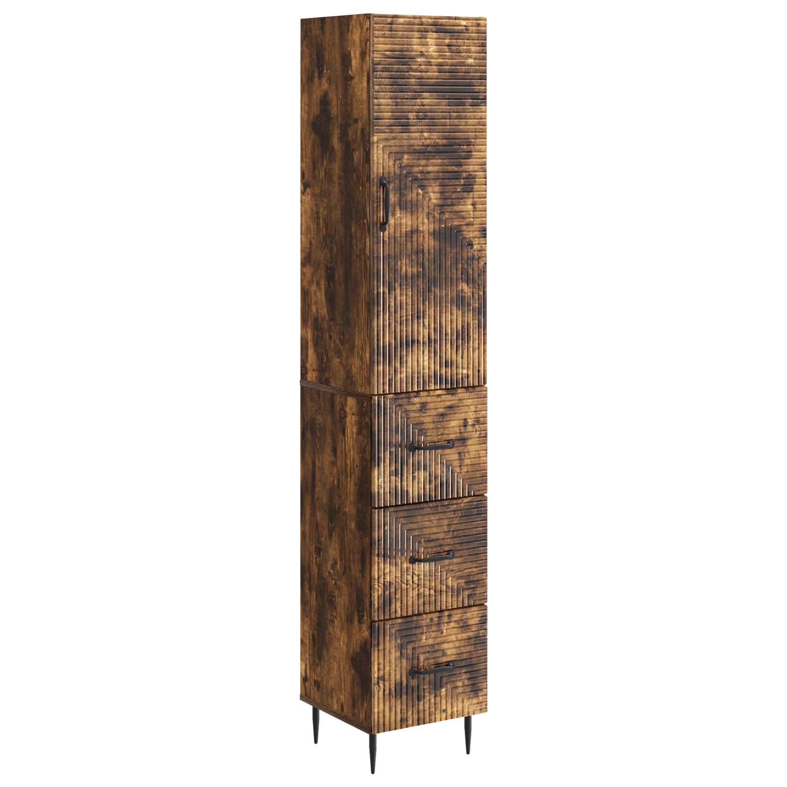 Ensemble de Meubles 2 pcs Chêne fumé 33 x 34,5 x 90 cm - XIOS